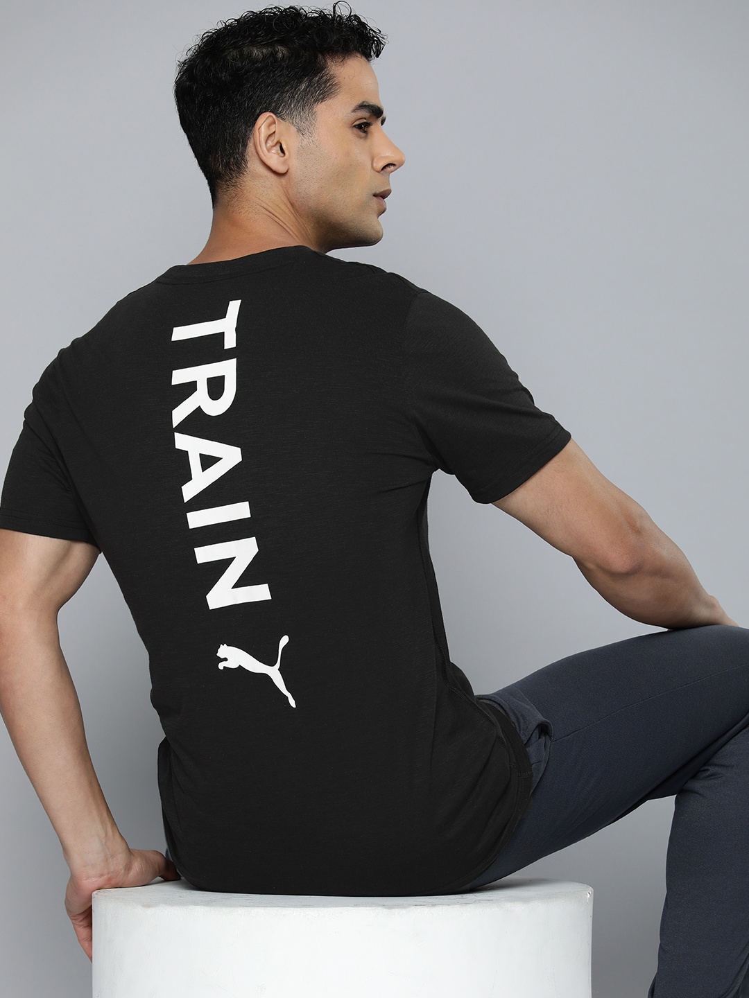 

Puma Printed dryCELL Vertical Training T-shirt, Black