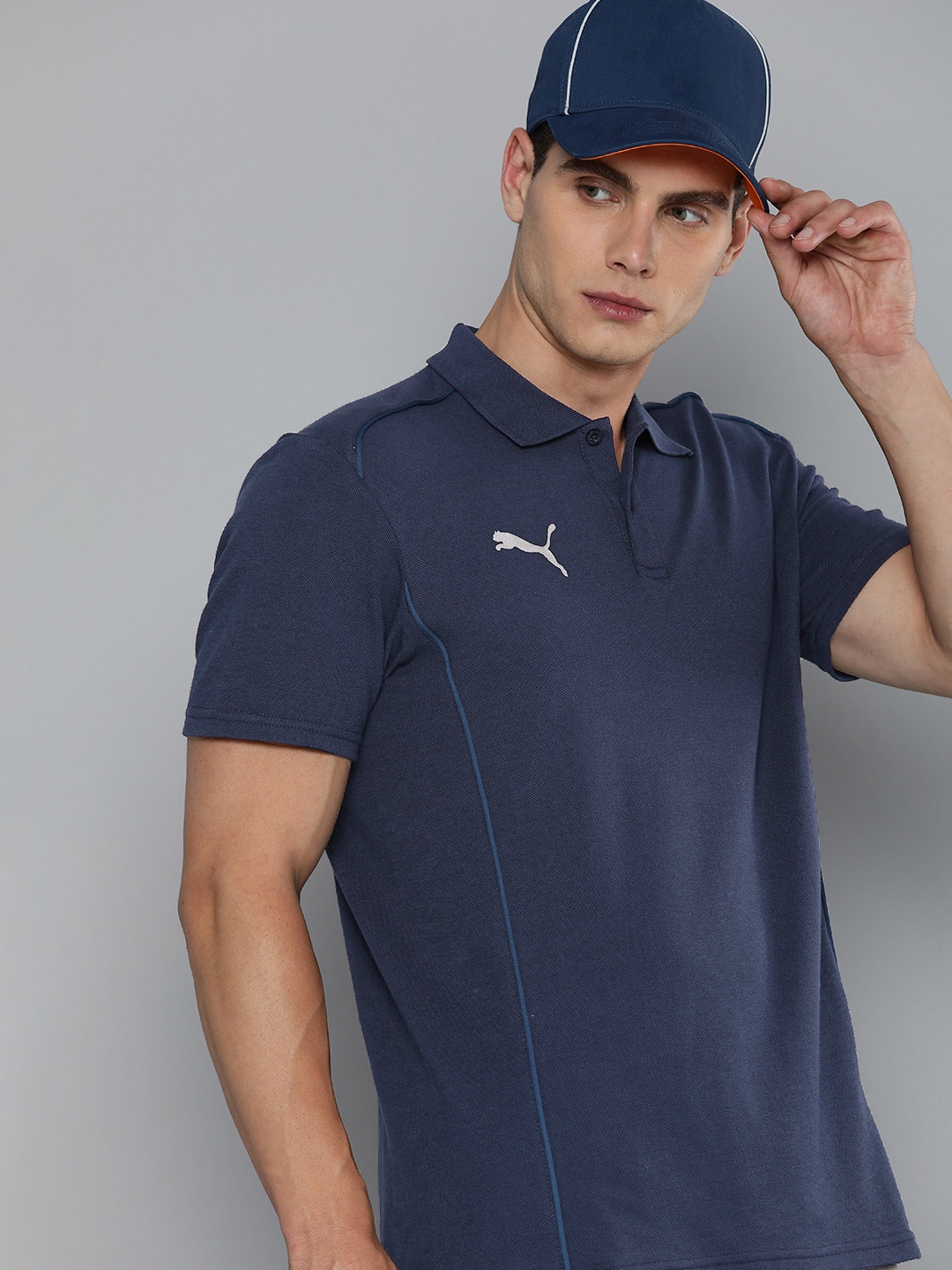 

Puma teamFINAL Casuals Dry Cell Polo Collar Football T-shirt, Navy blue