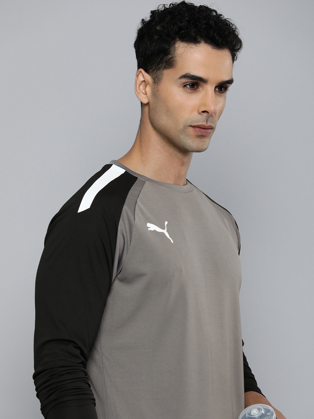 

Puma Men teamPACER Long Sleeve Goalkeeper Jersey dryCELL T-shirt, Grey