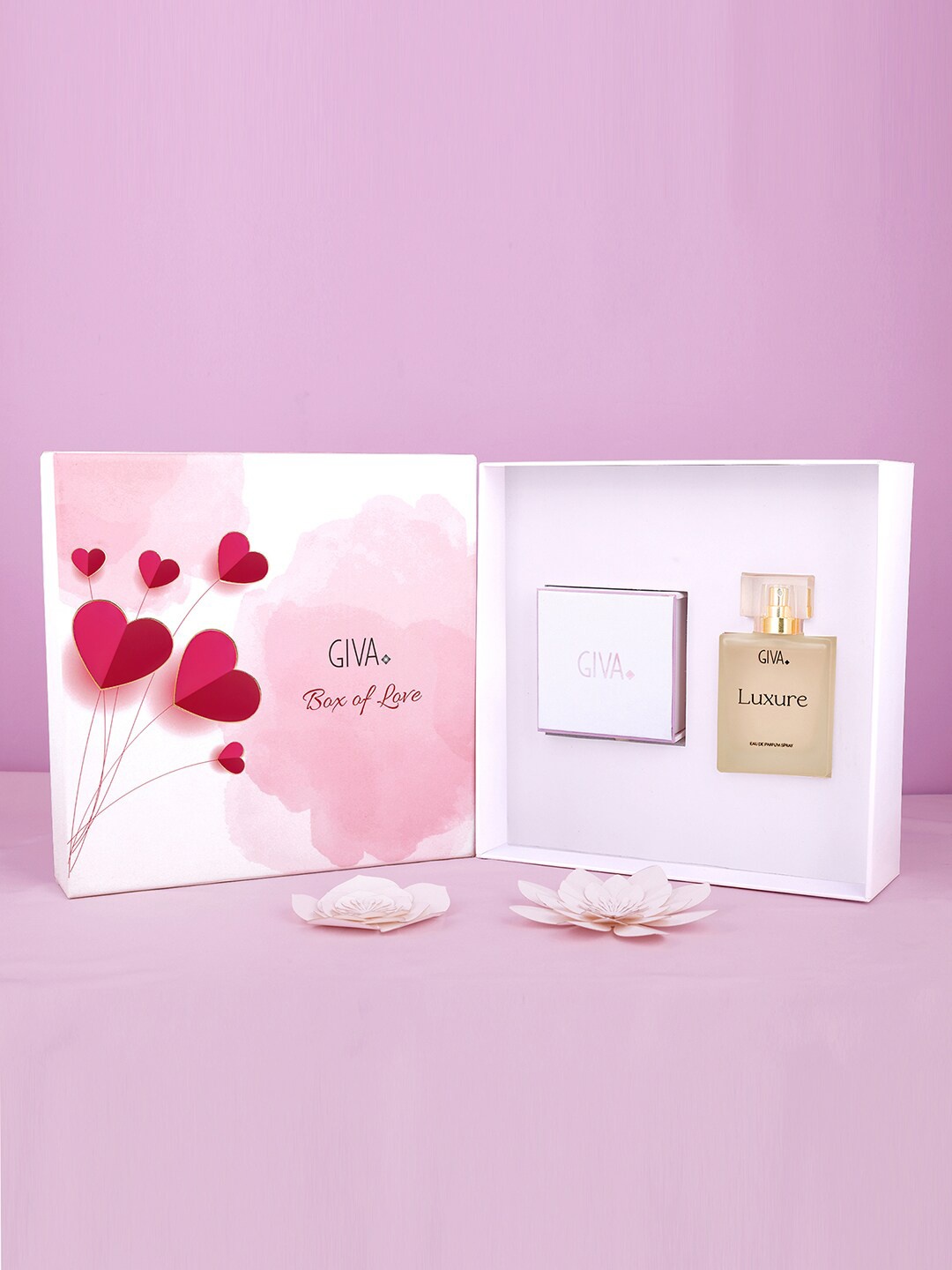 

GIVA 3-pcs Gold-Plated 925 Sterling Silver Aura of Love Combo Box, Rose gold