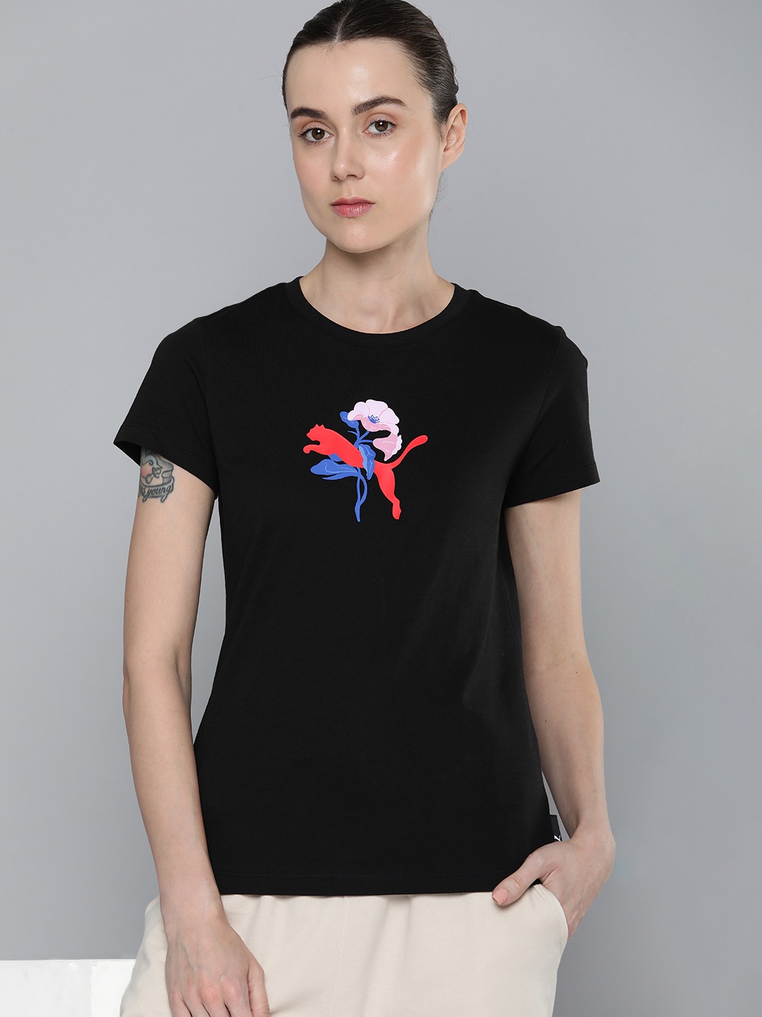

Puma Pure Cotton GRAPHICS BLOSSOM DAY Outdoor T-shirt, Black