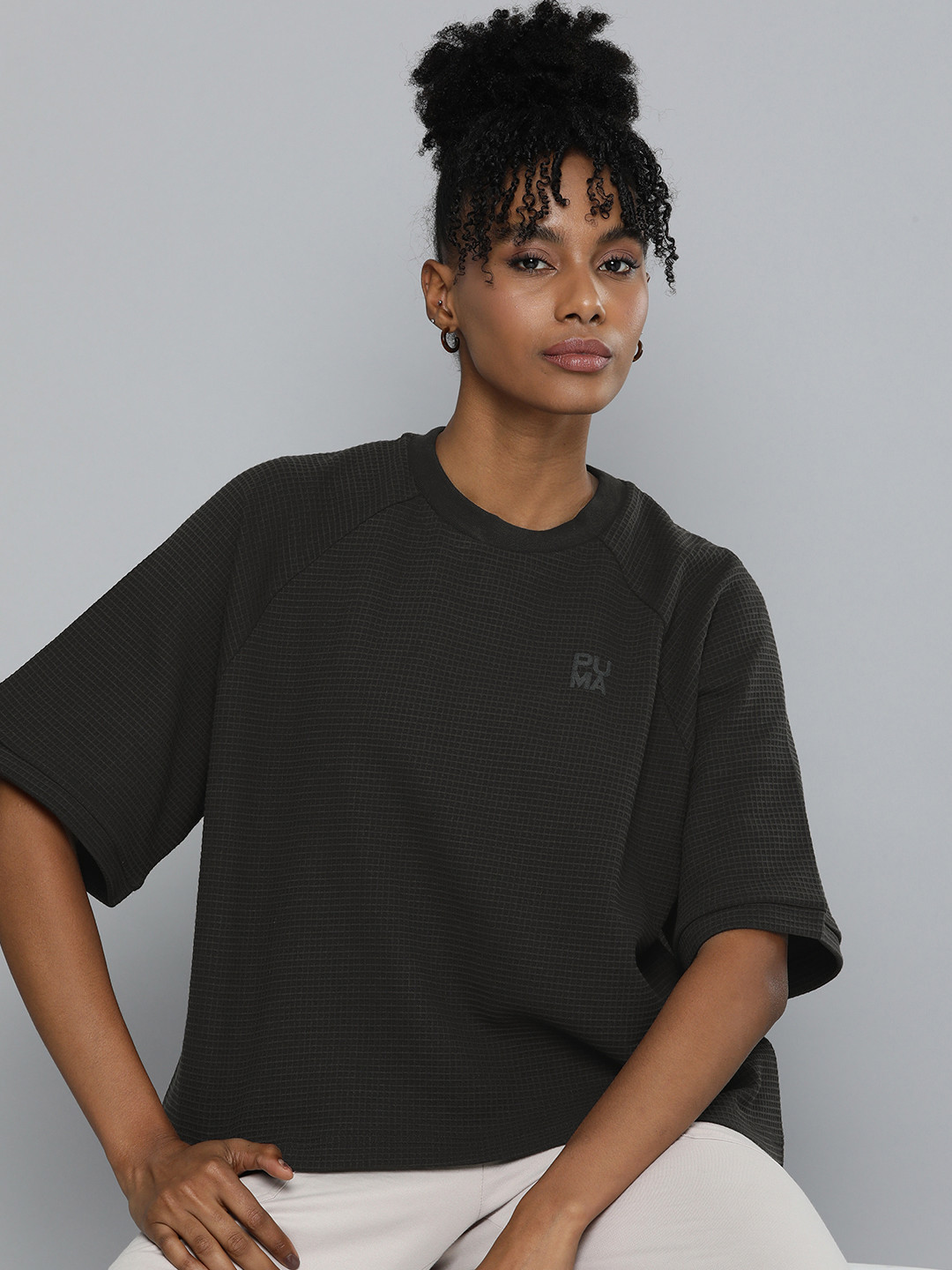 

Puma Self Design Relaxed T-shirt, Black