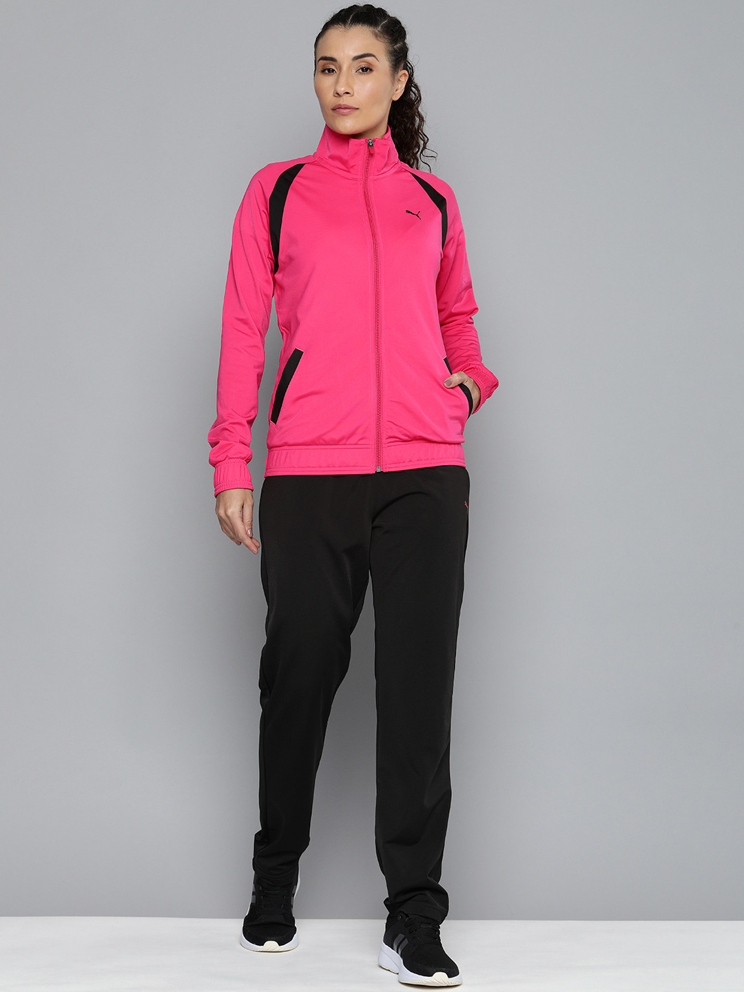 

Puma Women Classic Tricot Regular Fit Tracksuit, Pink