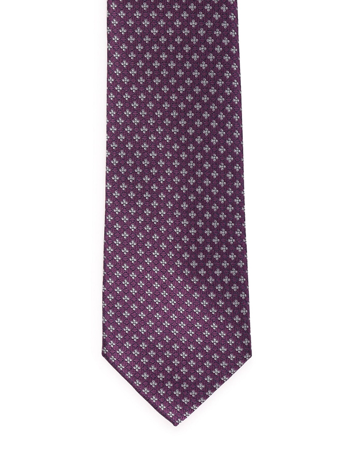 

Arrow Men Woven Design Broad Tie, Purple