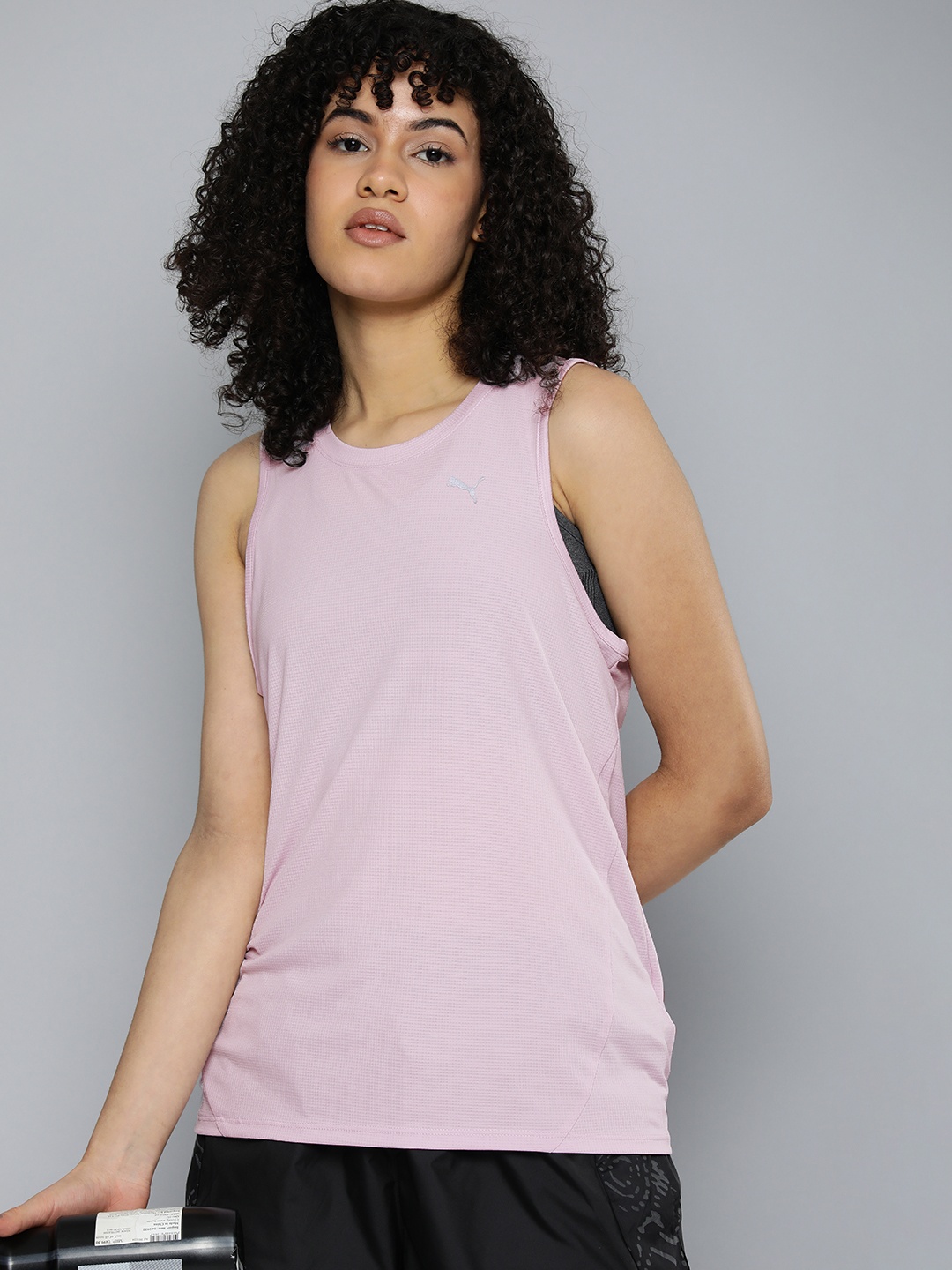 

Puma Women Mini Checks Run Favorite Running Tank Top, Pink