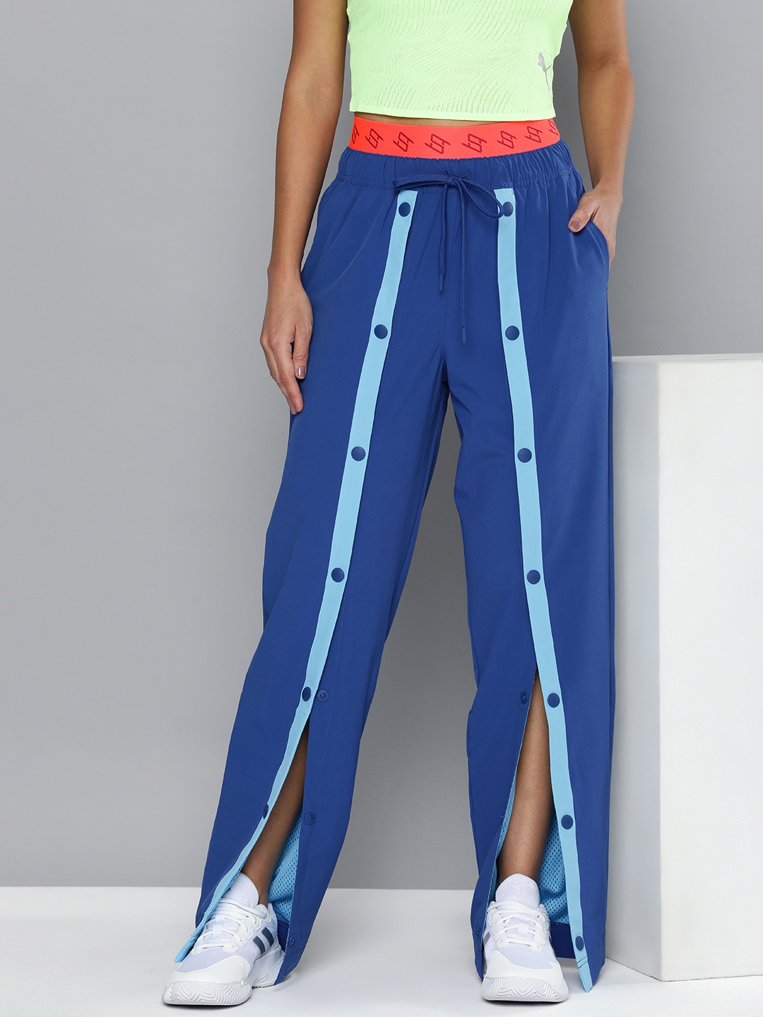 

Puma x STEWIE Dawn Conversation Women dryCELL Oversized Basketball Track Pants, Blue