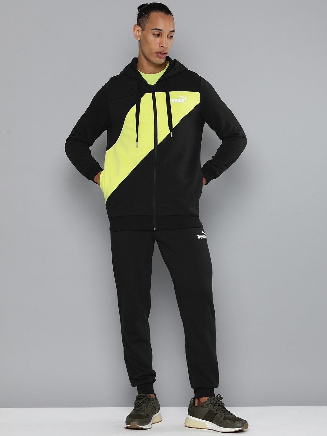

Puma Men POWER Colourblocked Tracksuit, Black
