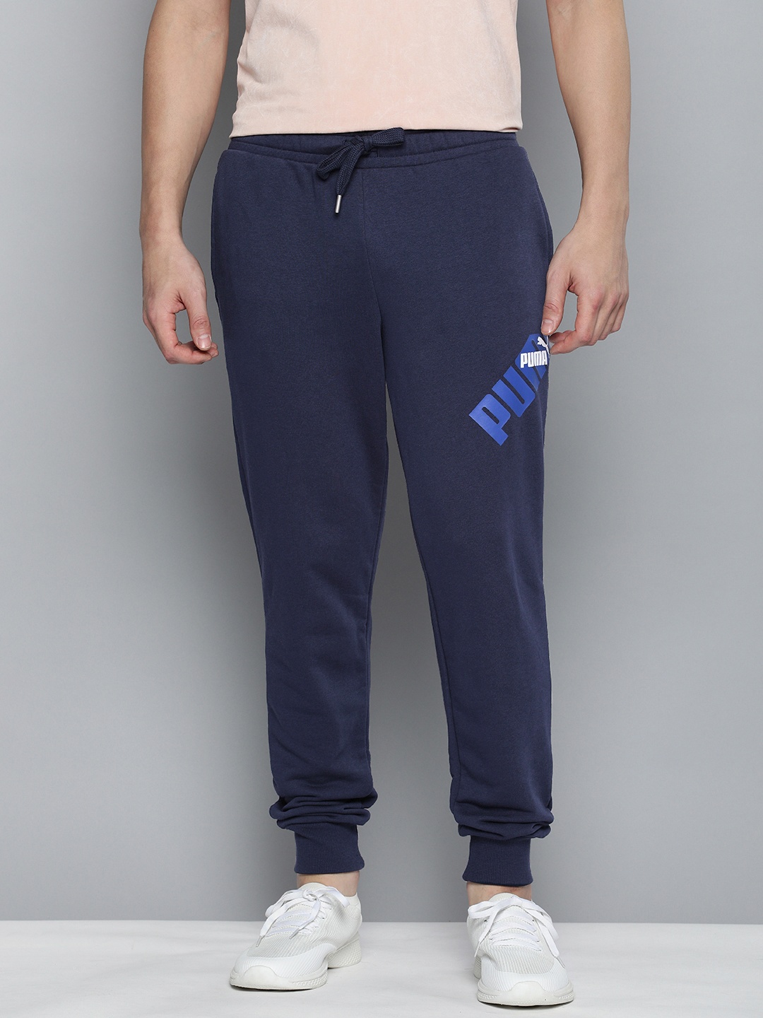 

Puma Men Brand Logo Regular Fit Joggers, Navy blue