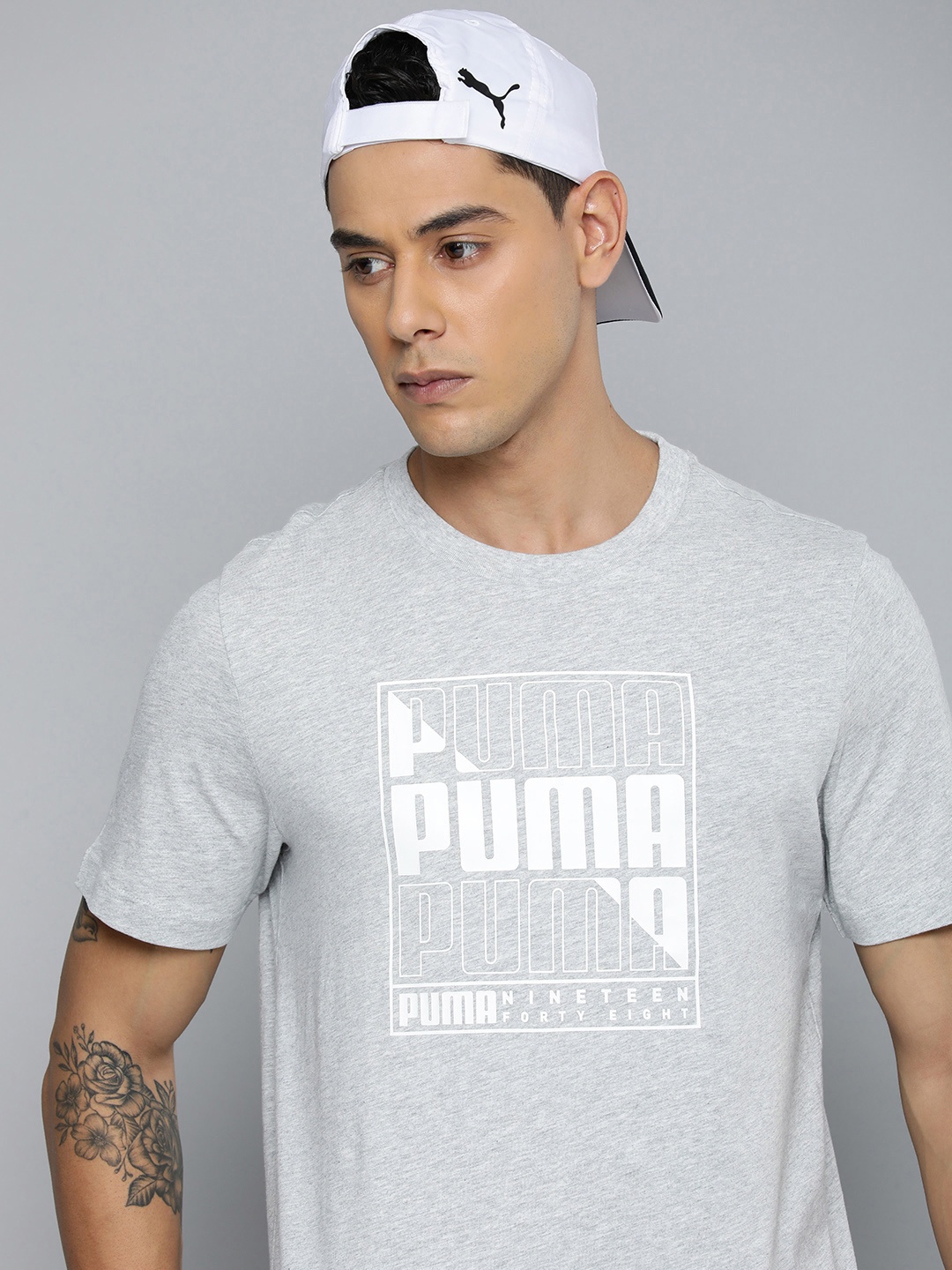 

Puma Pure Cotton GRAPHICS PUMA Box Outdoor T-shirt, Grey