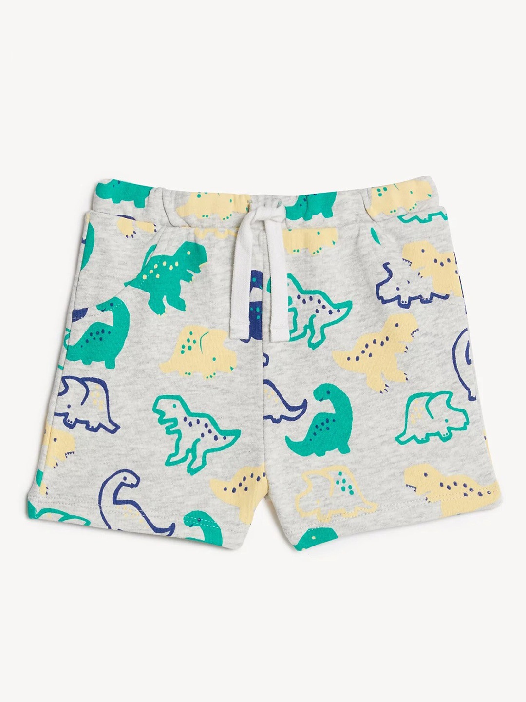 

Marks & Spencer Infant Boys Dinosaur Printed Shorts, Grey
