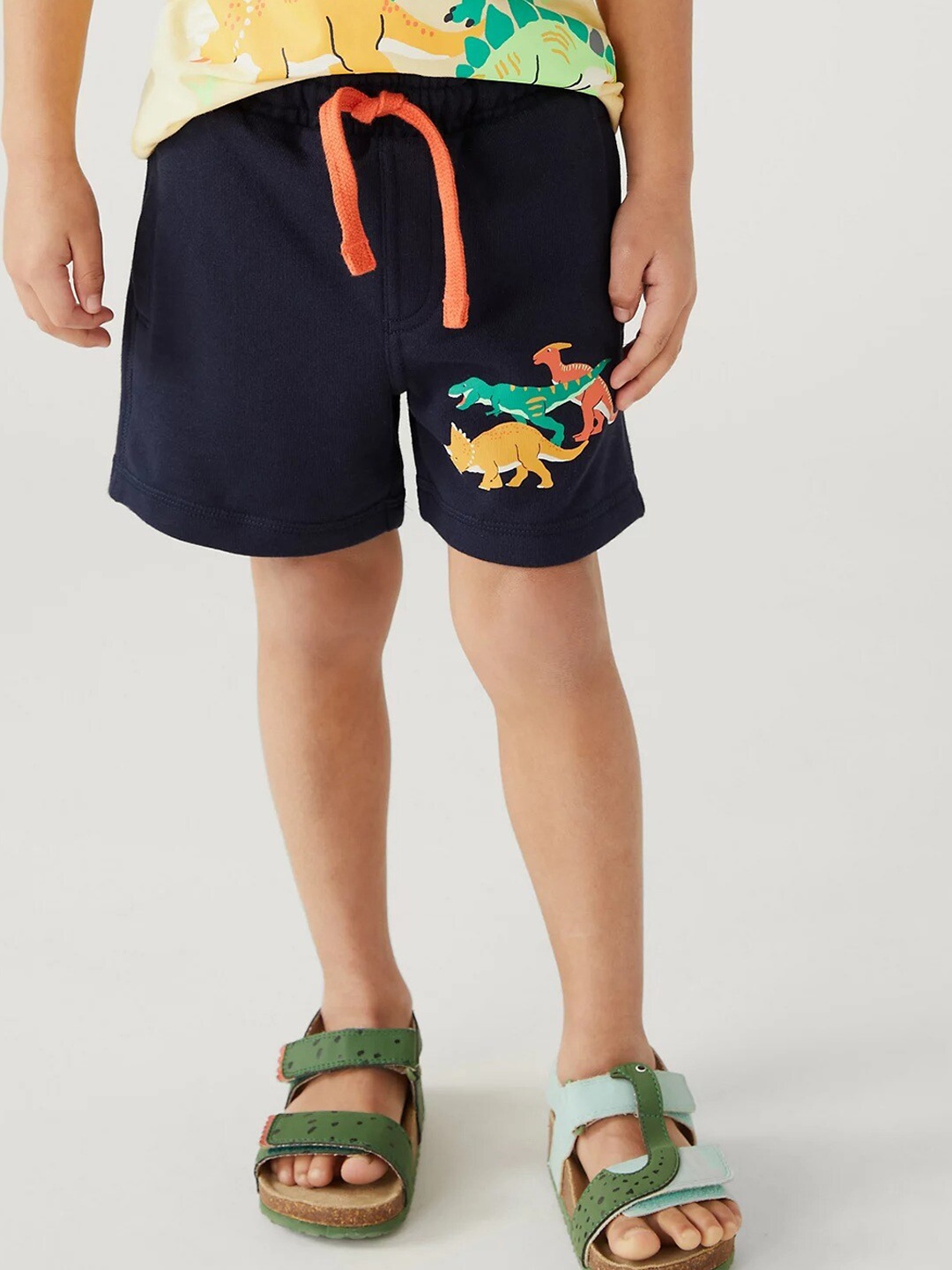 

Marks & Spencer Boys Graphic Printed Shorts, Navy blue