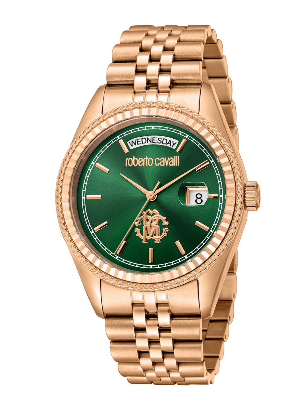 

Roberto Cavalli Men Stainless Steel Bracelet Style Straps Analogue Watch RC5G091M0055, Rose gold