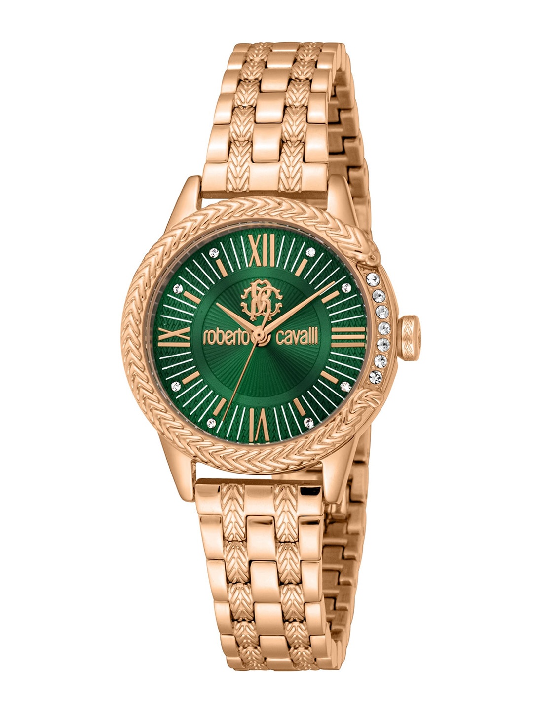 

Roberto Cavalli Women Stainless Steel Bracelet Style Straps Analogue Watch RC5L077M0075, Rose gold