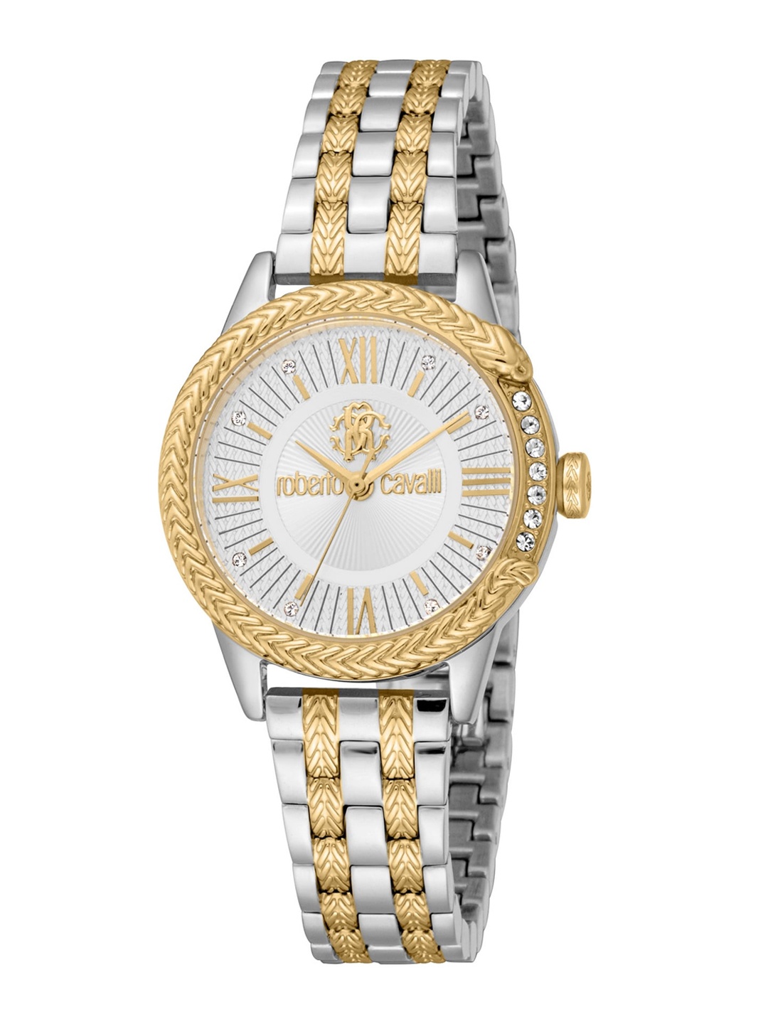 

Roberto Cavalli Stainless Steel Bracelet Style Straps Analogue Watch RC5L077M0085, Silver