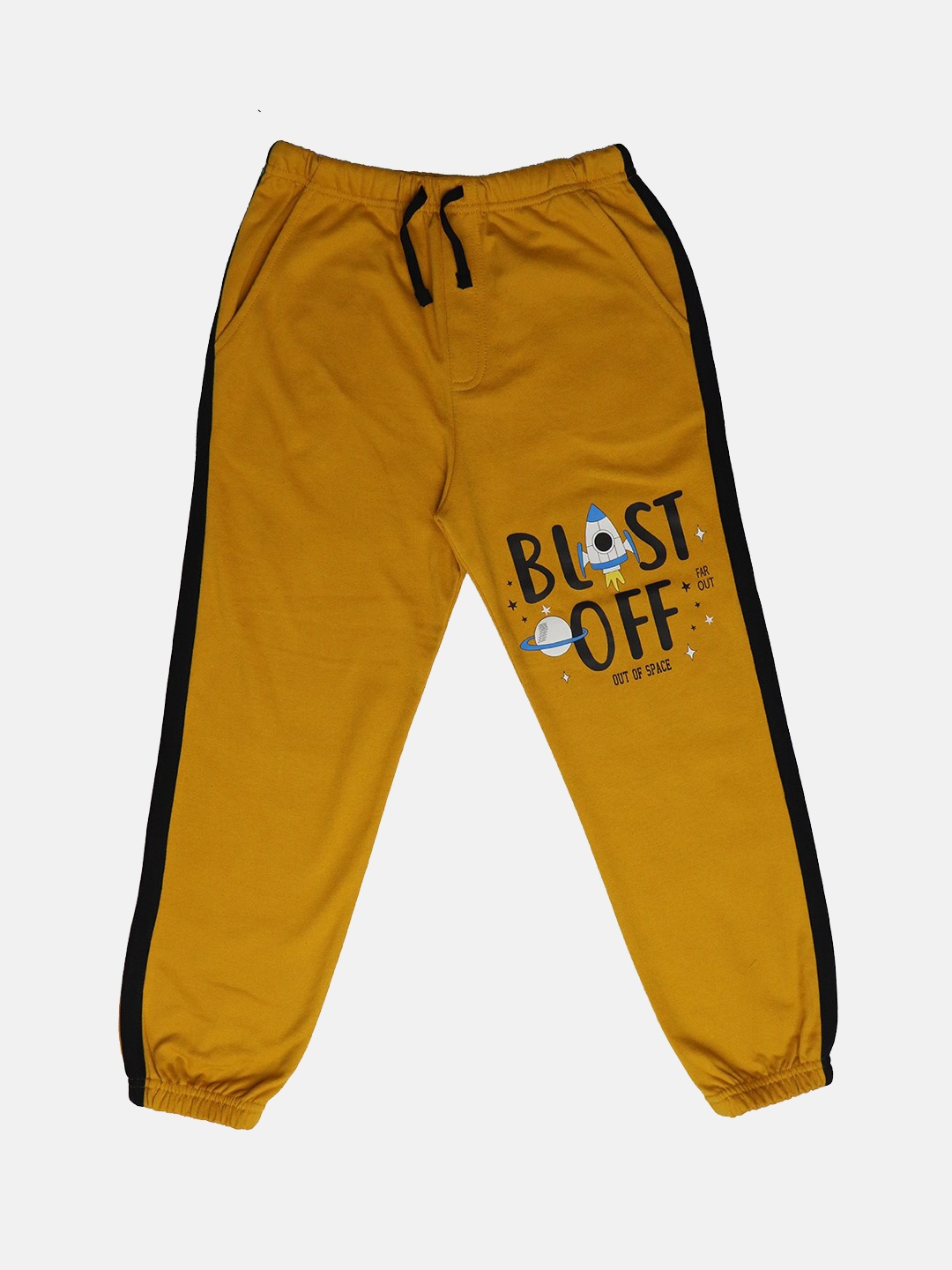 

HARBOR N BAY Boys Printed Joggers, Mustard