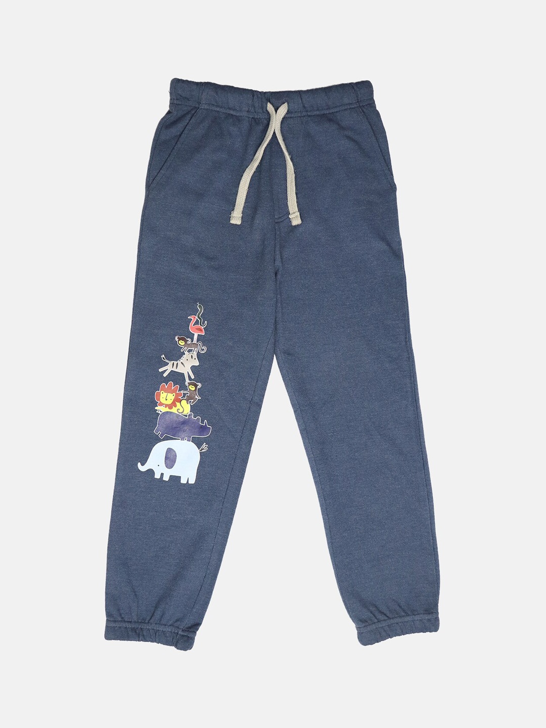 

HARBOR N BAY Boys Printed Cotton Joggers, Navy blue