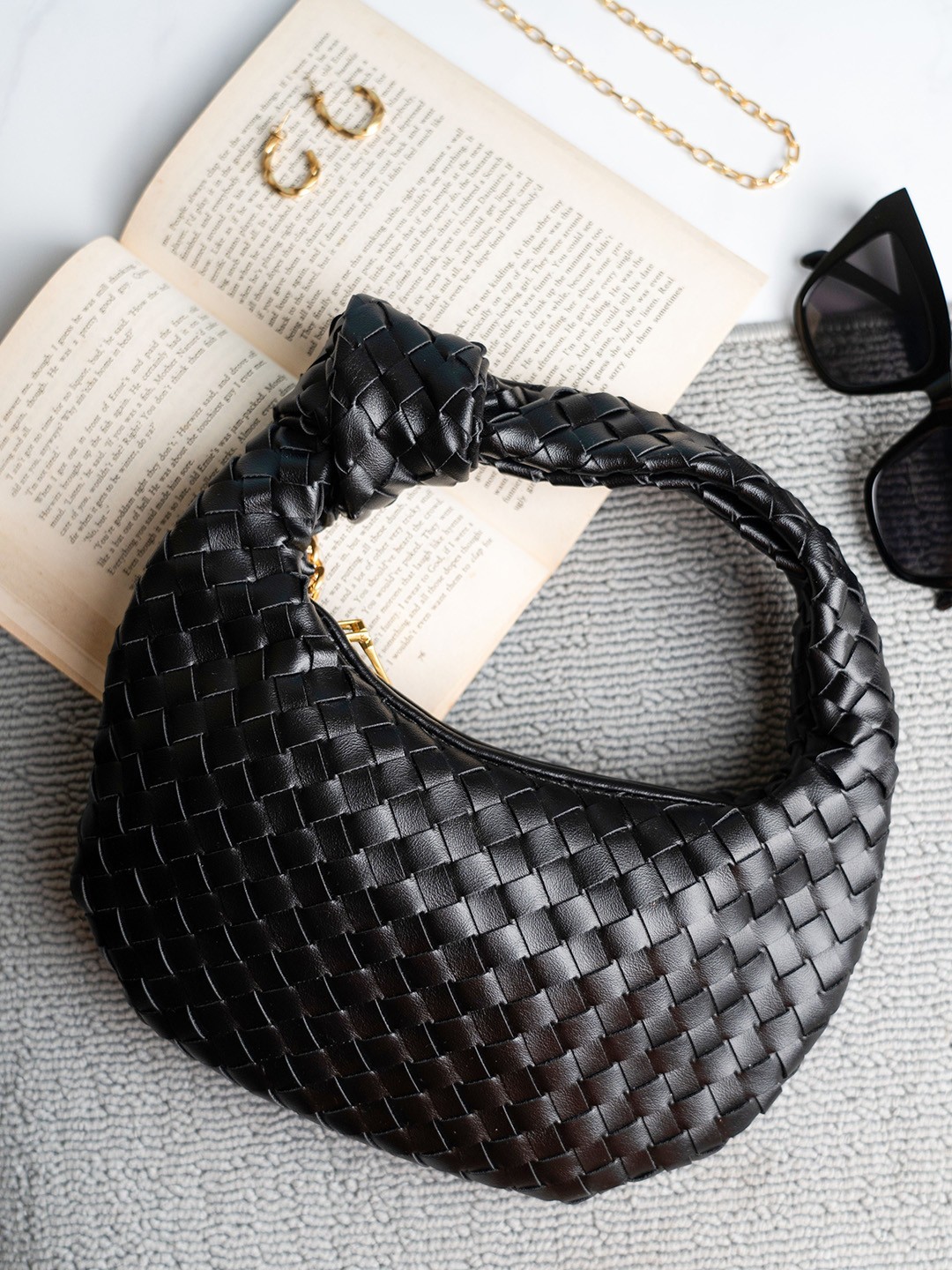 

Inc 5 Structured Shoulder Bag, Black