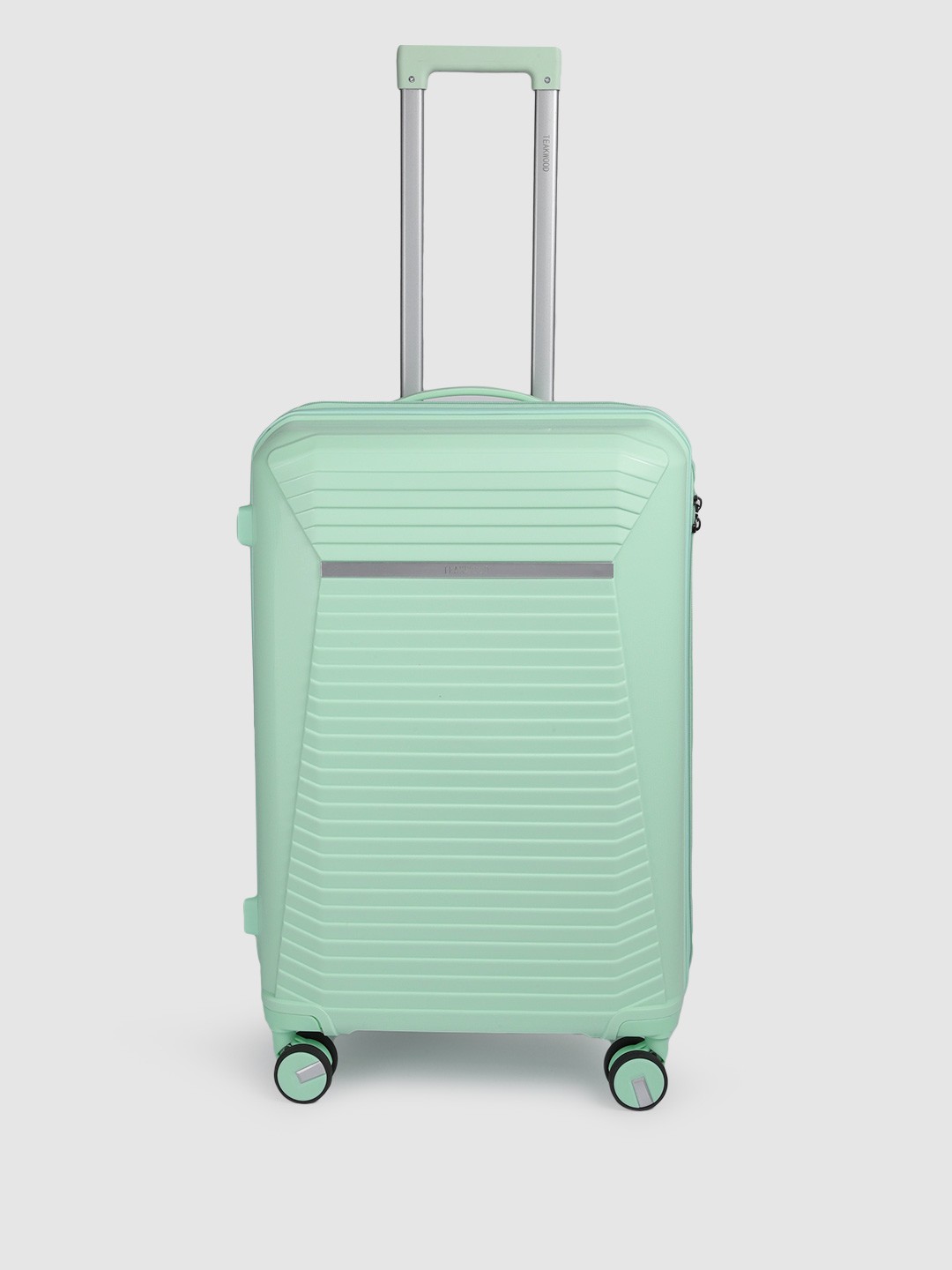 

Teakwood Leathers Shield 360 Degree Rotation Hard-Sided Medium-Sized Trolley Bag 54.6L, Green