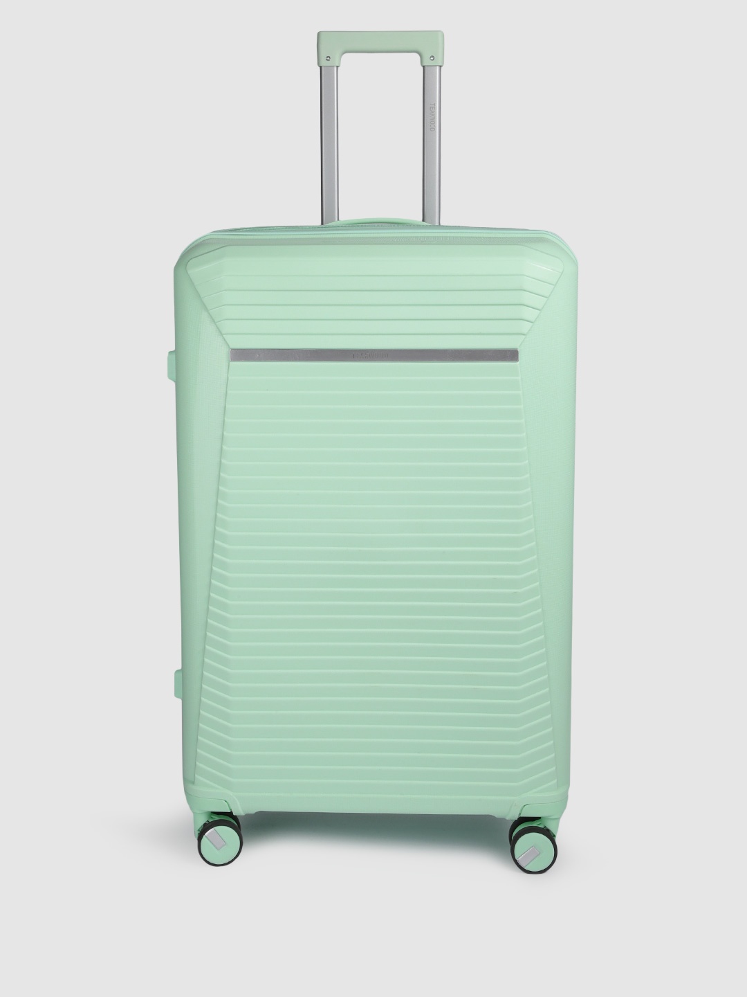 

Teakwood Leathers Shield Textured 360 Degree Rotation Hard Large-Sized Trolley Bag 95L, Green