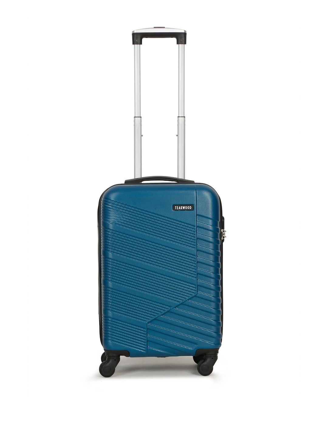 

Teakwood Leathers Blade 360-Degree Rotation Hard-Sided Cabin-Sized Trolley Bag 32.2L, Blue