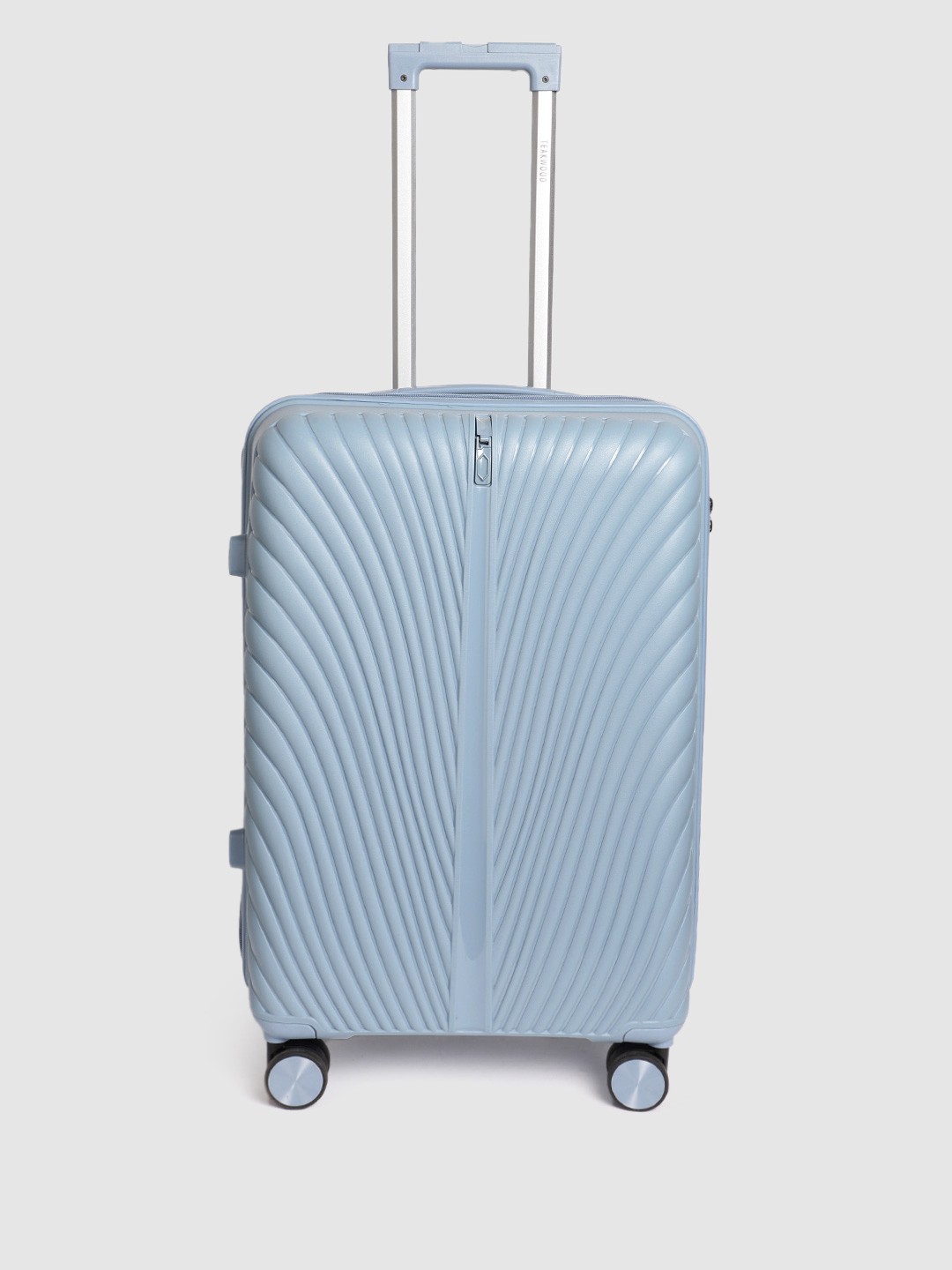 

Teakwood Leathers Swan 360 Degree Rotation Hard-Sided Medium-Sized Trolley Bag 54.6L, Blue
