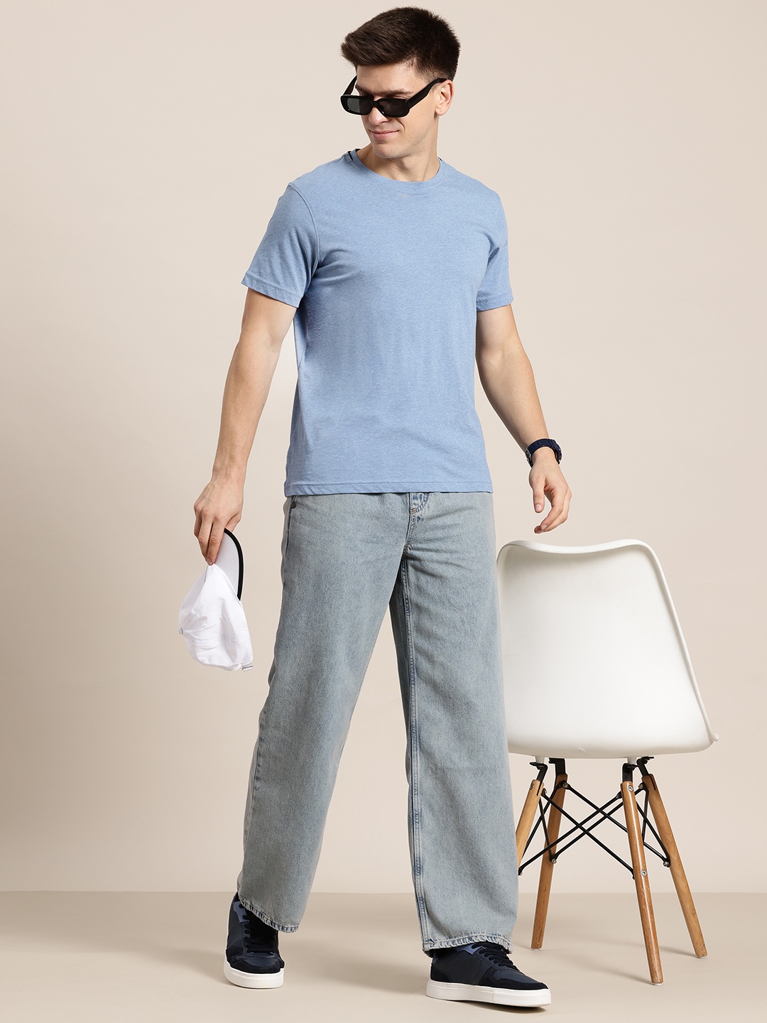 

HERE&NOW Men Heavy Fade Jeans, Blue