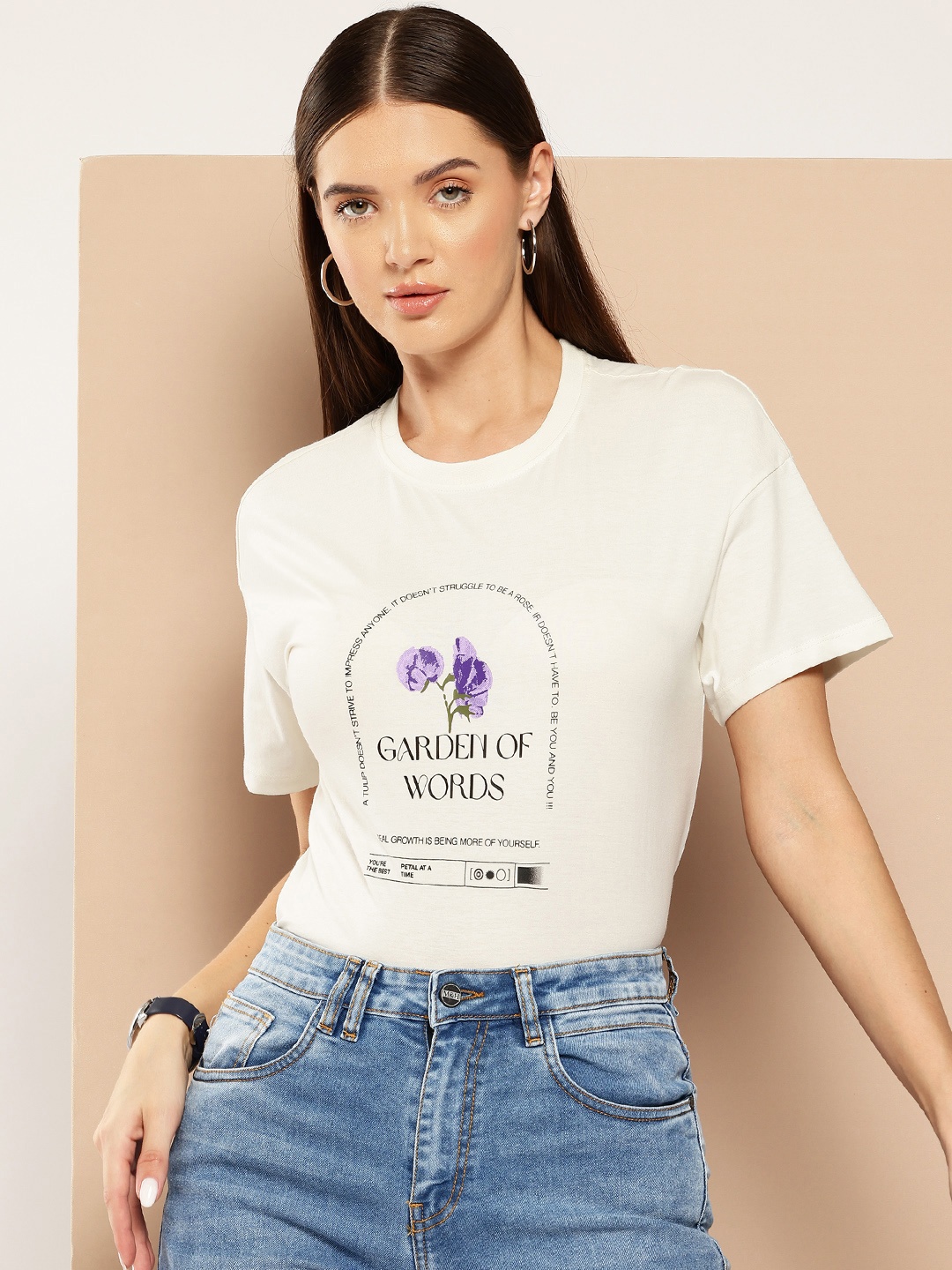

Chemistry Typography Printed Pure Cotton T-shirt, Off white