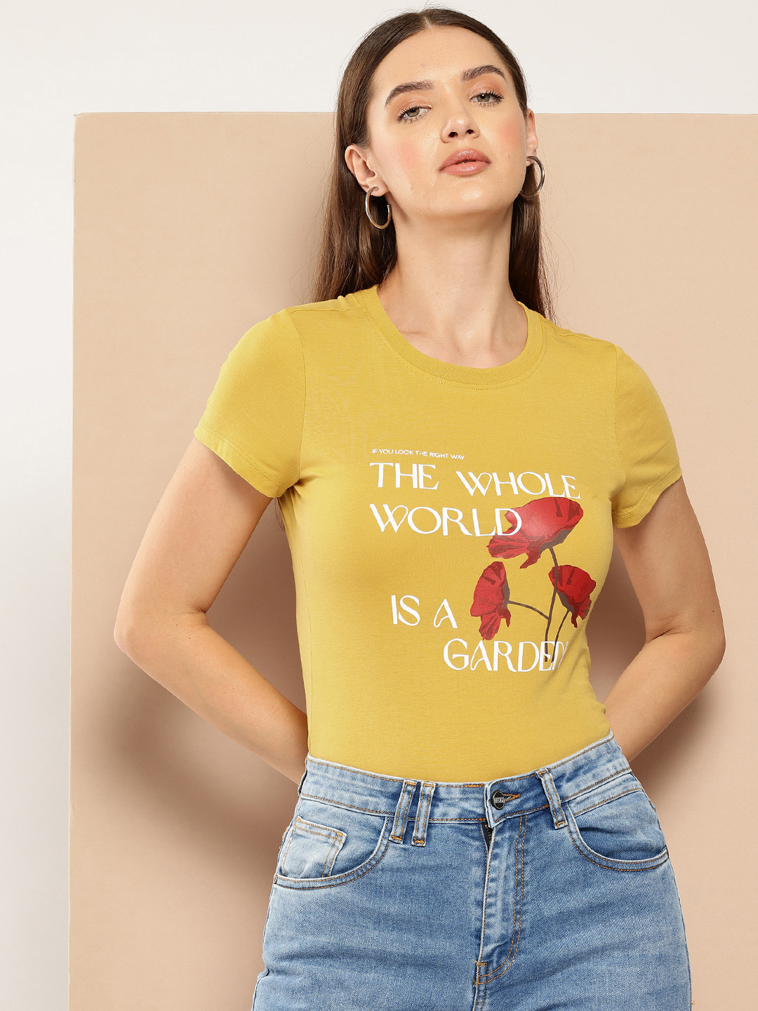

Chemistry Typography Printed Pure Cotton T-shirt, Yellow