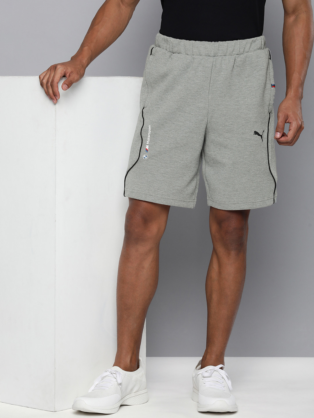 

PUMA Motorsport Men Solid BMW M Motorsport Regular Shorts, Grey