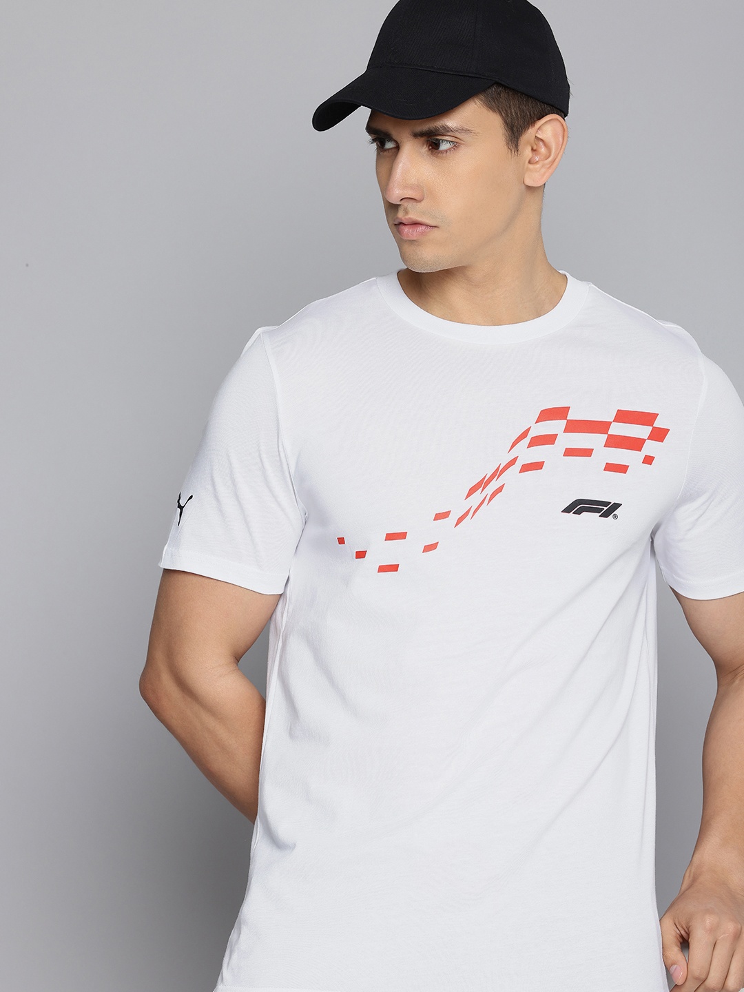 

PUMA Motorsport Pure Cotton F1 Graphic Printed T-shirt, White