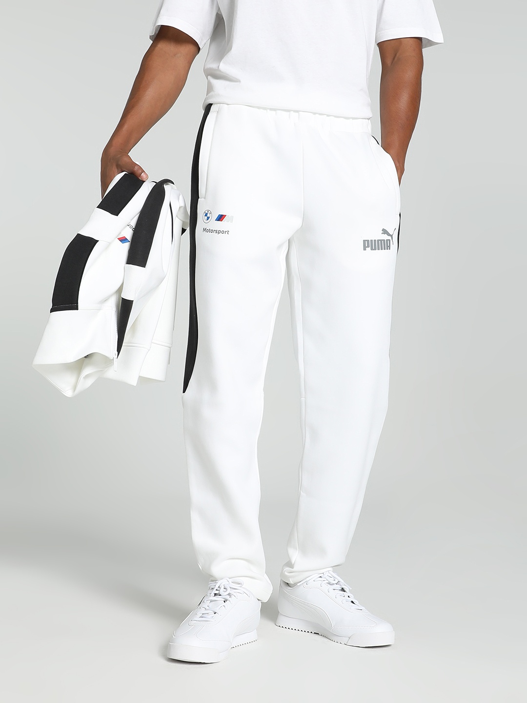 PUMA Motorsport Men BMW MT7 Regular Track Pants, White