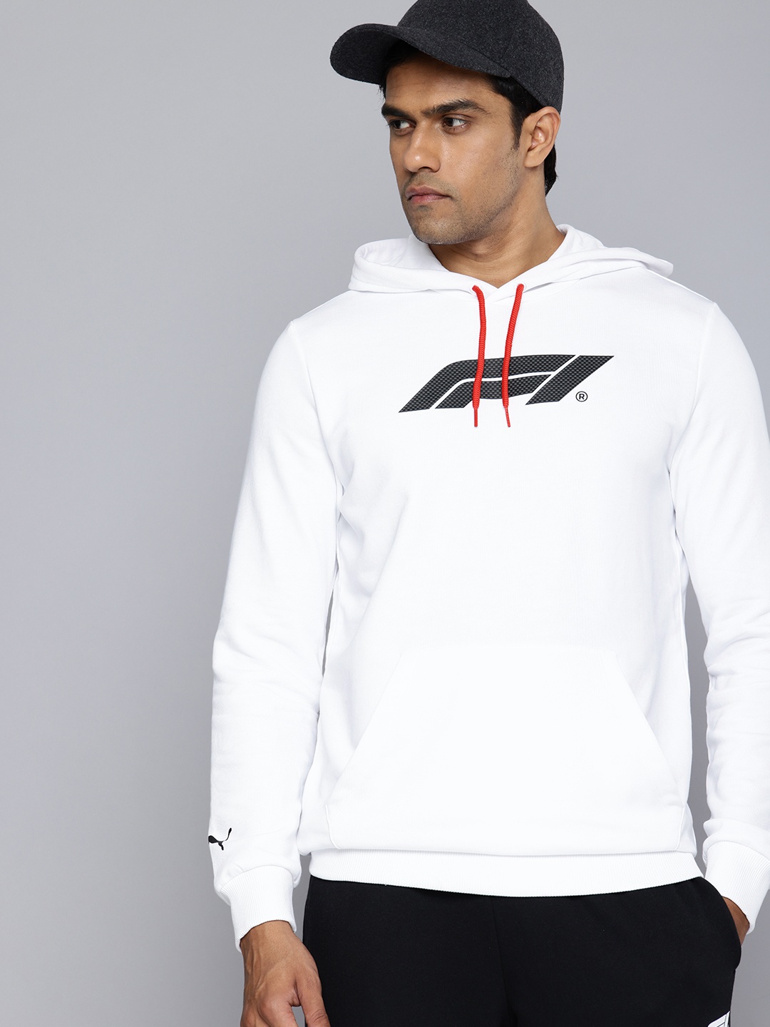 

PUMA Motorsport F1 Brand Logo Printed Hooded Sweatshirt, White