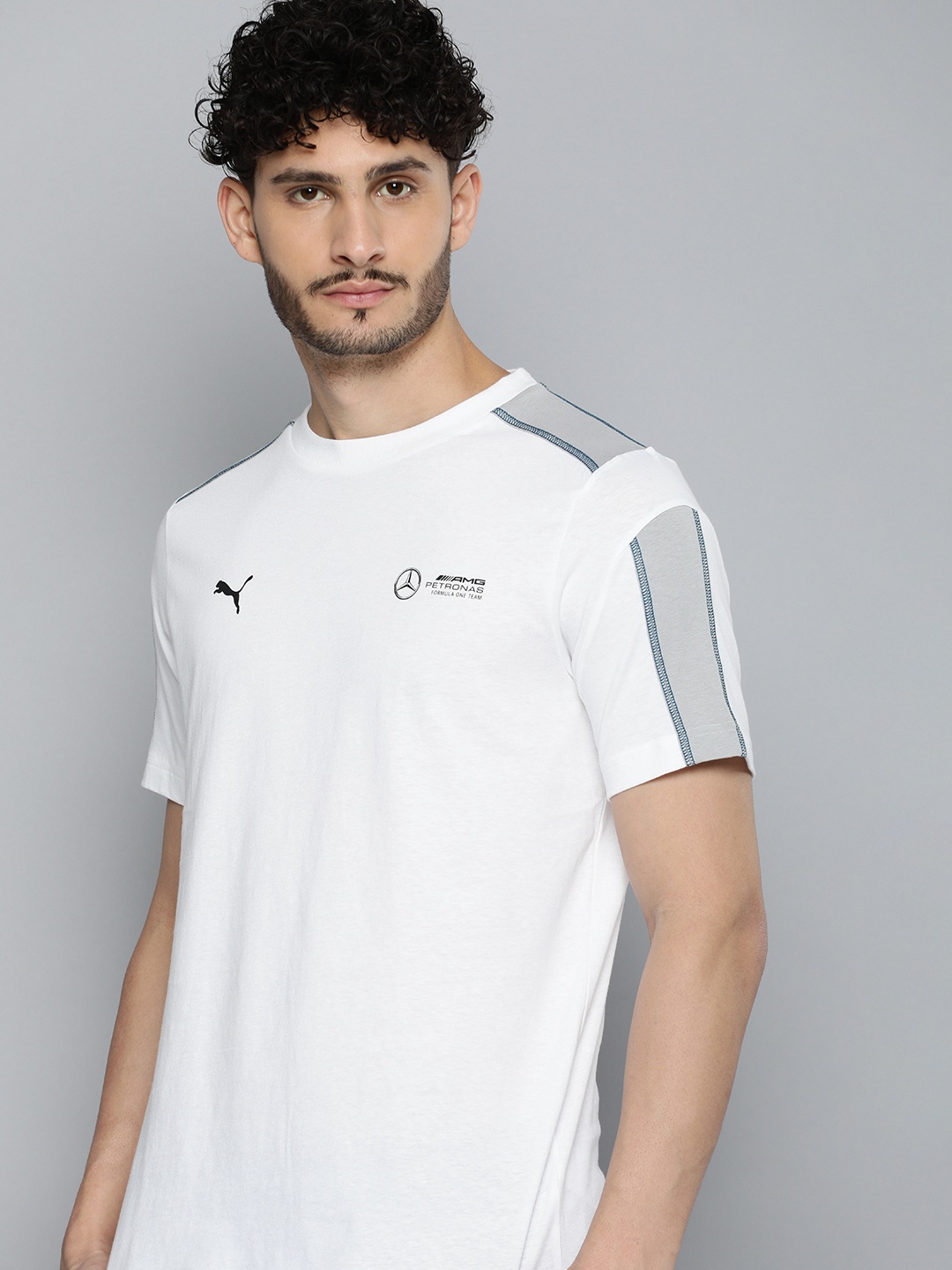 

PUMA Motorsport Men Mercedes AMG Petronas MT7 T-shirt, White