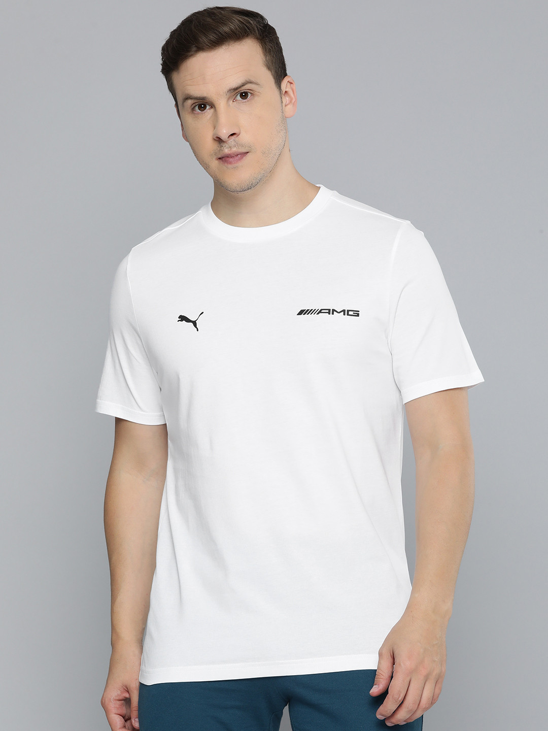 

PUMA Motorsport Men Mercedes AMG Petronas Pure Cotton T-shirt, White