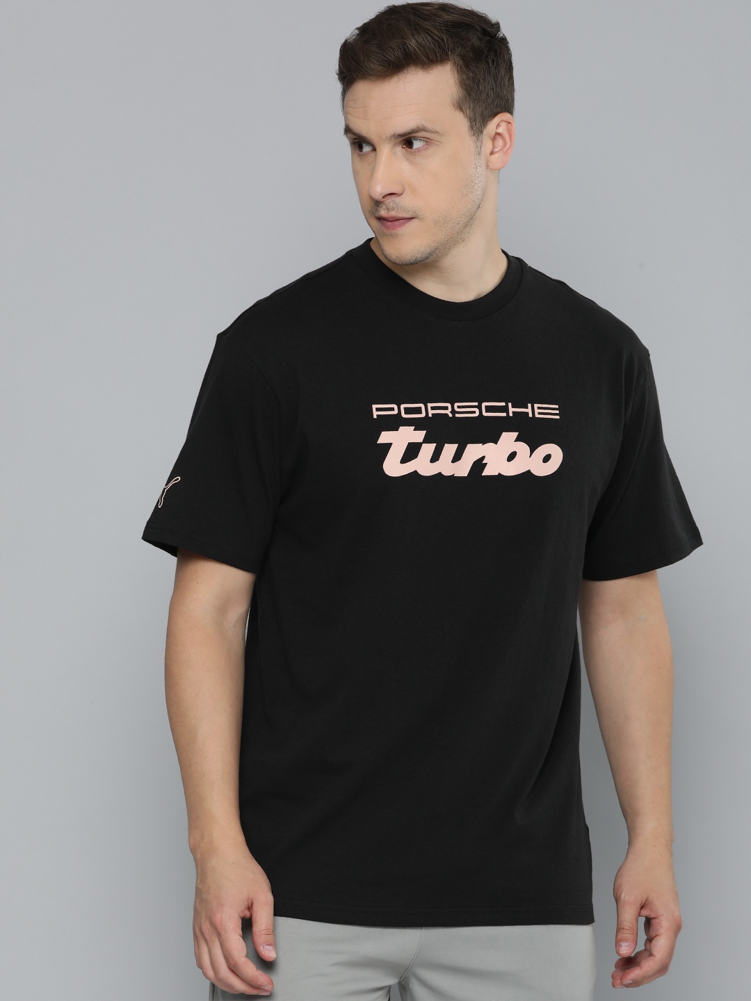 

PUMA Motorsport Porsche Legacy Relaxed Fit Typography Printed Pure Cotton T-shirt, Black