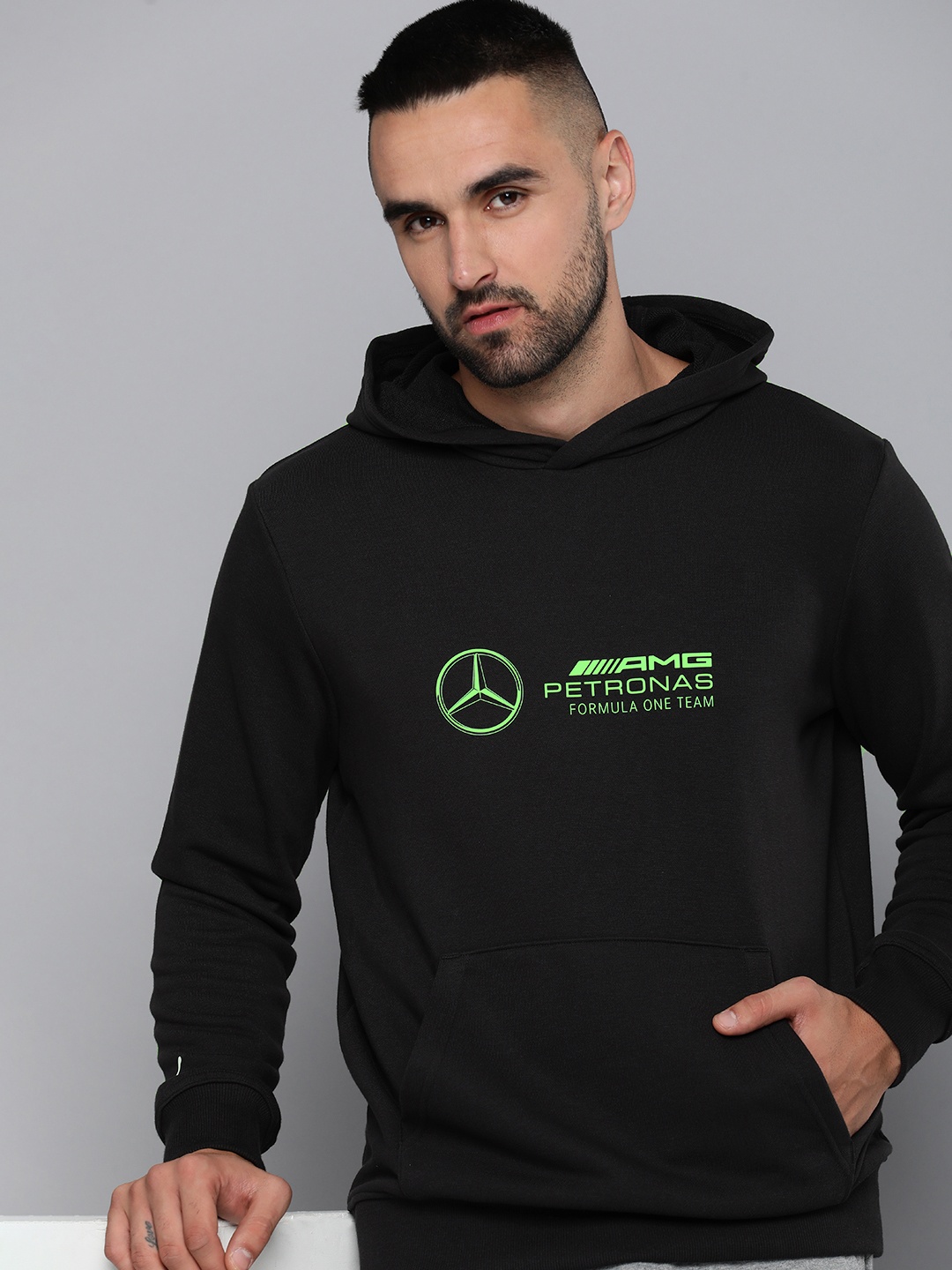 

PUMA Motorsport Mercedes-AMG Petronas Motorsport Printed Hooded Sweatshirt, Black