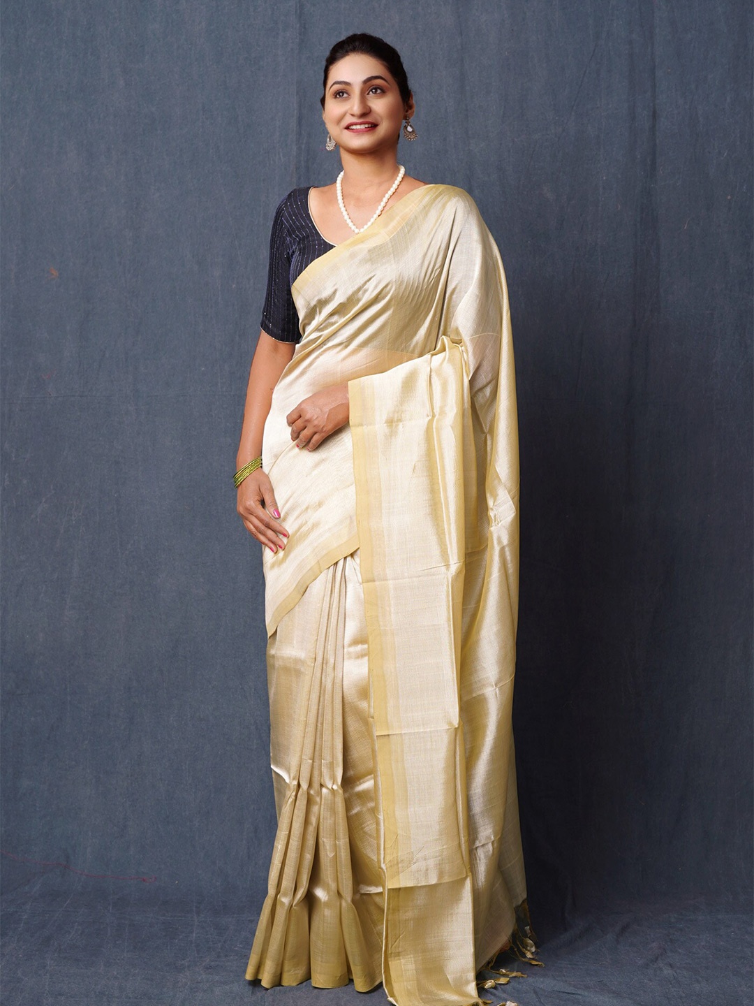 

Unnati Silks Handloom Mangalagiri Saree, Green