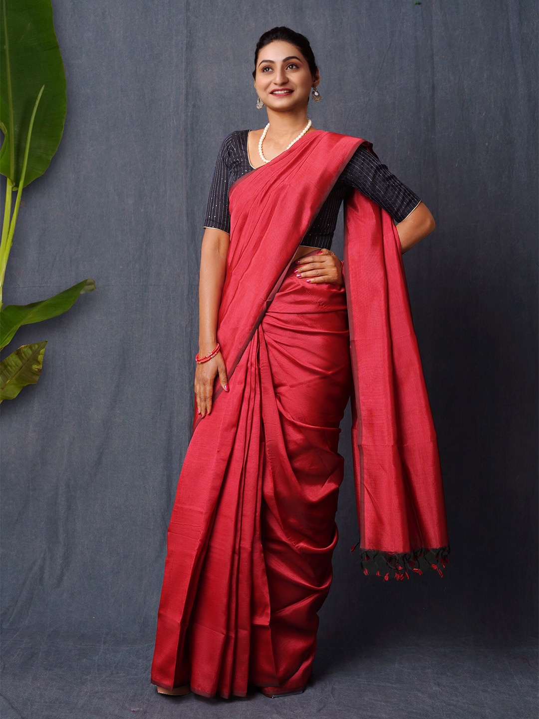 

Unnati Silks Handloom Mangalagiri Saree, Maroon