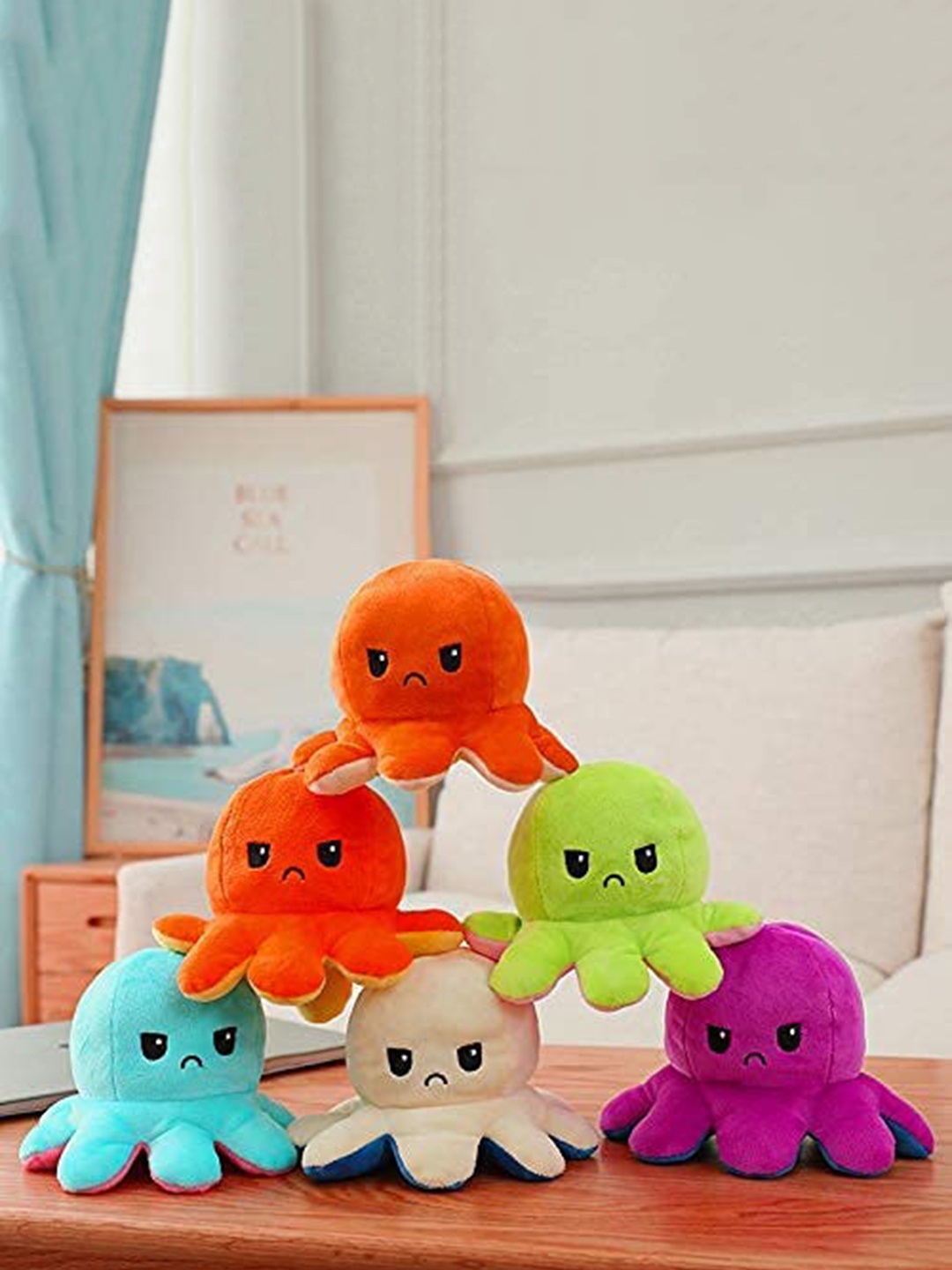 

CareDone Kids Cotton Reversible Octopus Soft Toy, Pink