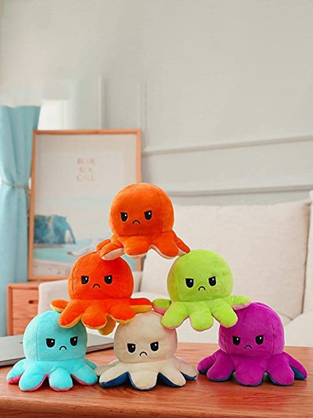 

CareDone Kids Reversible Octopus Soft Toy, Pink