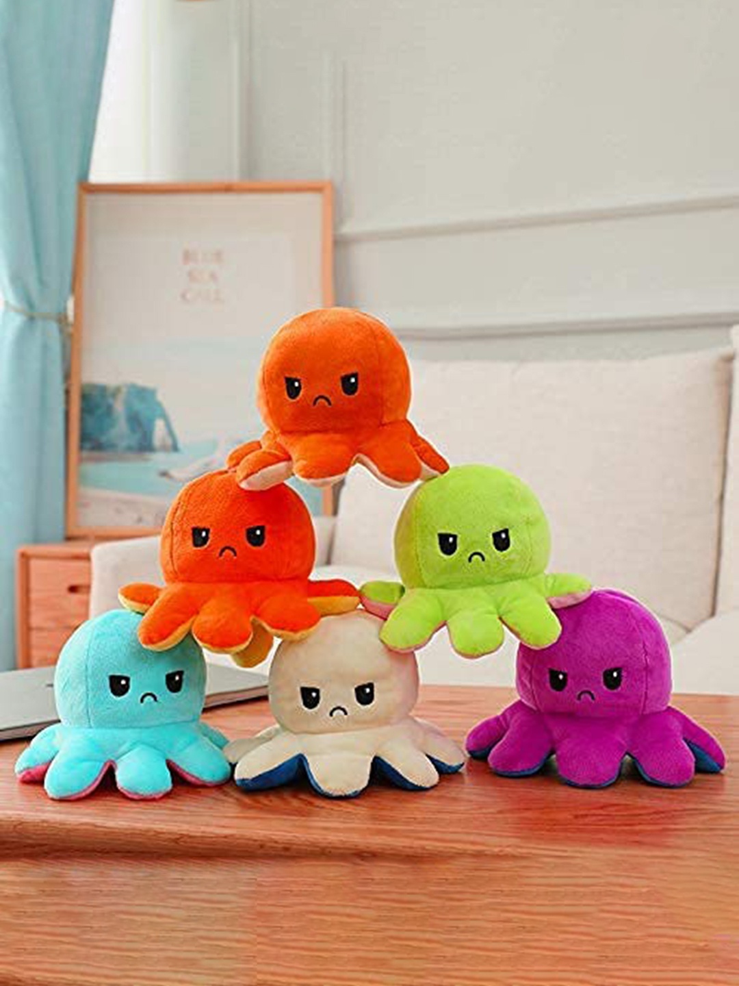 

CareDone Reversible Cotton Octopus Soft Toy, Pink