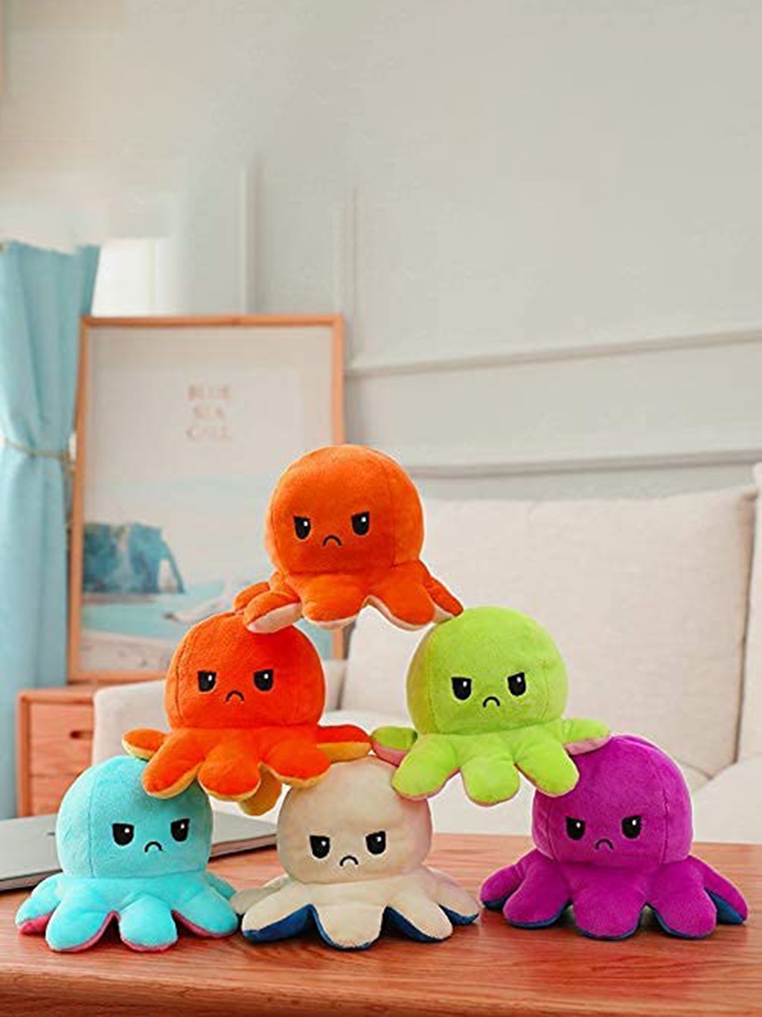 

CareDone Reversible Cotton Octopus Soft Toys, Pink