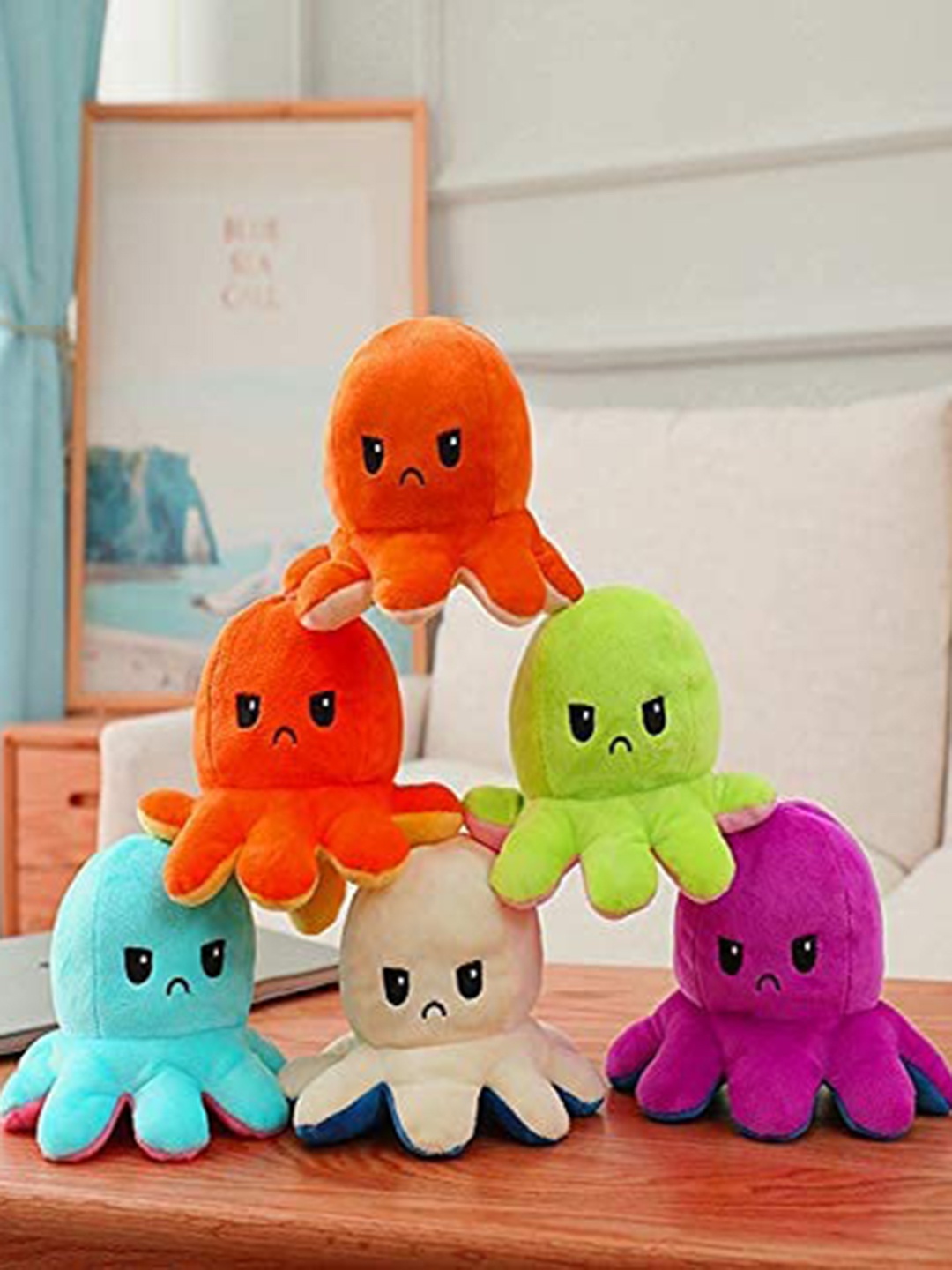 

CareDone Kids Reversible Cotton Octopus Soft Toy, Pink