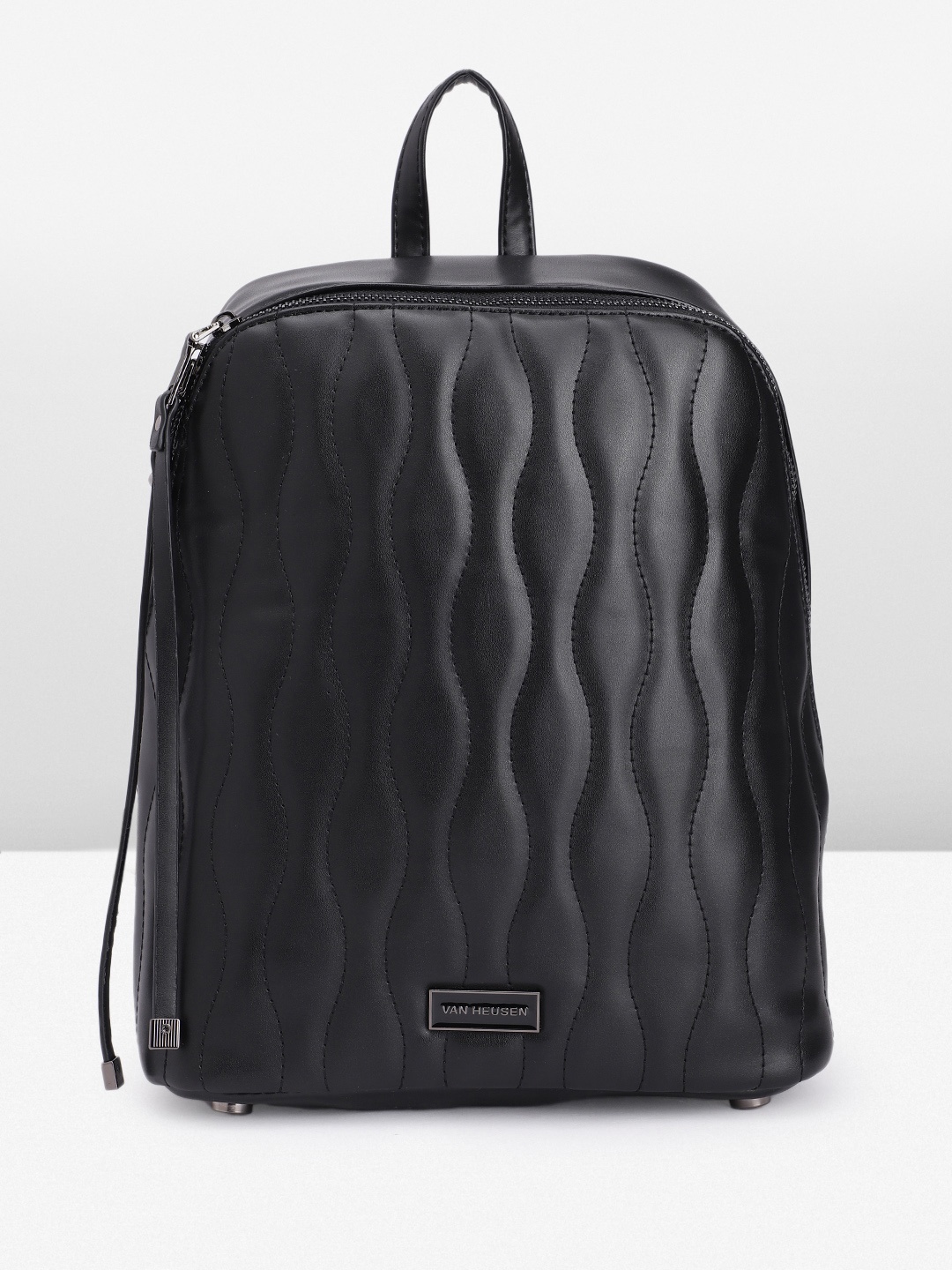 

Van Heusen Women Textured Backpack, Black