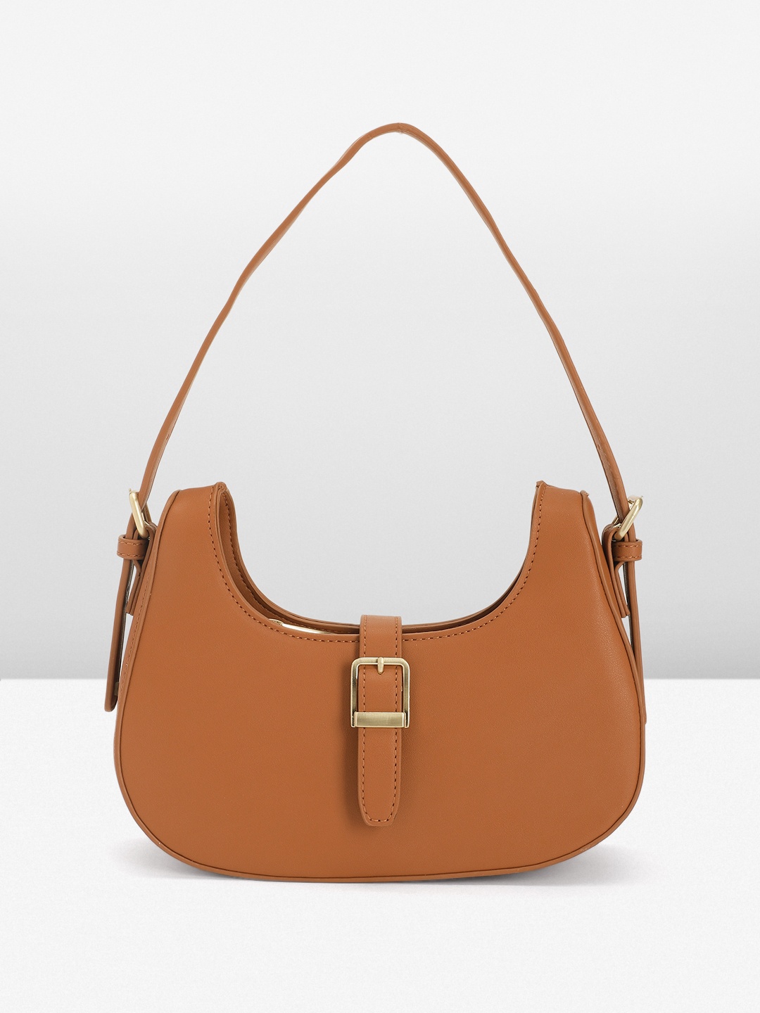 

Van Heusen Women Solid Hobo Bag, Tan