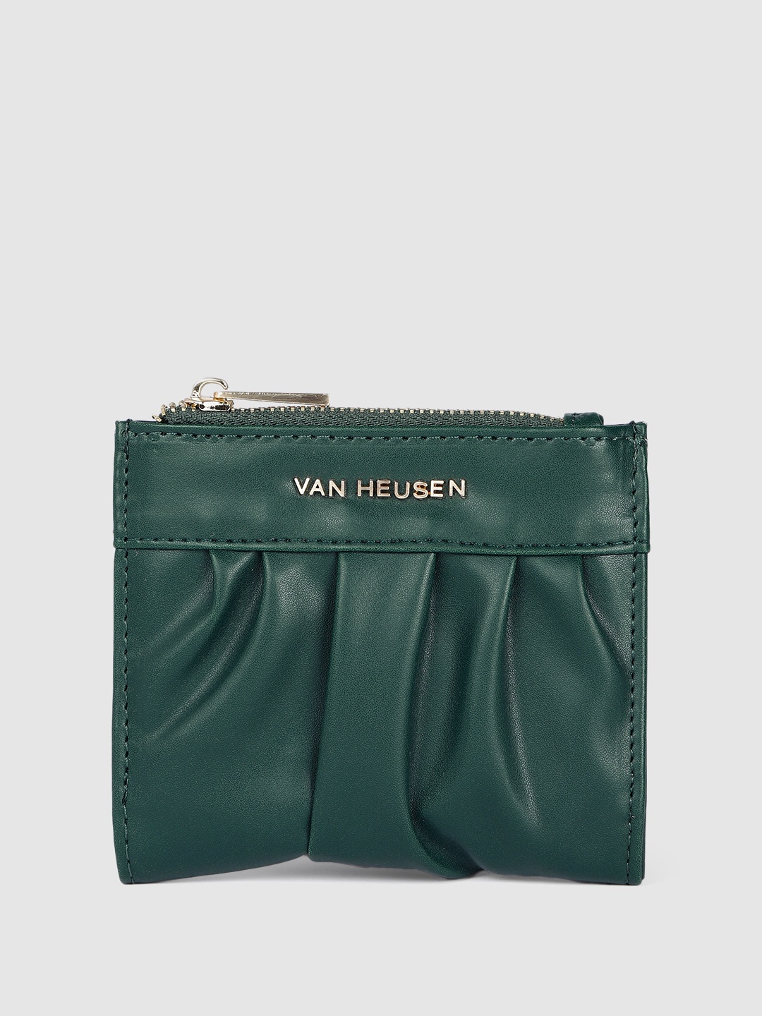 

Van Heusen Women Solid Two Fold Wallet, Green