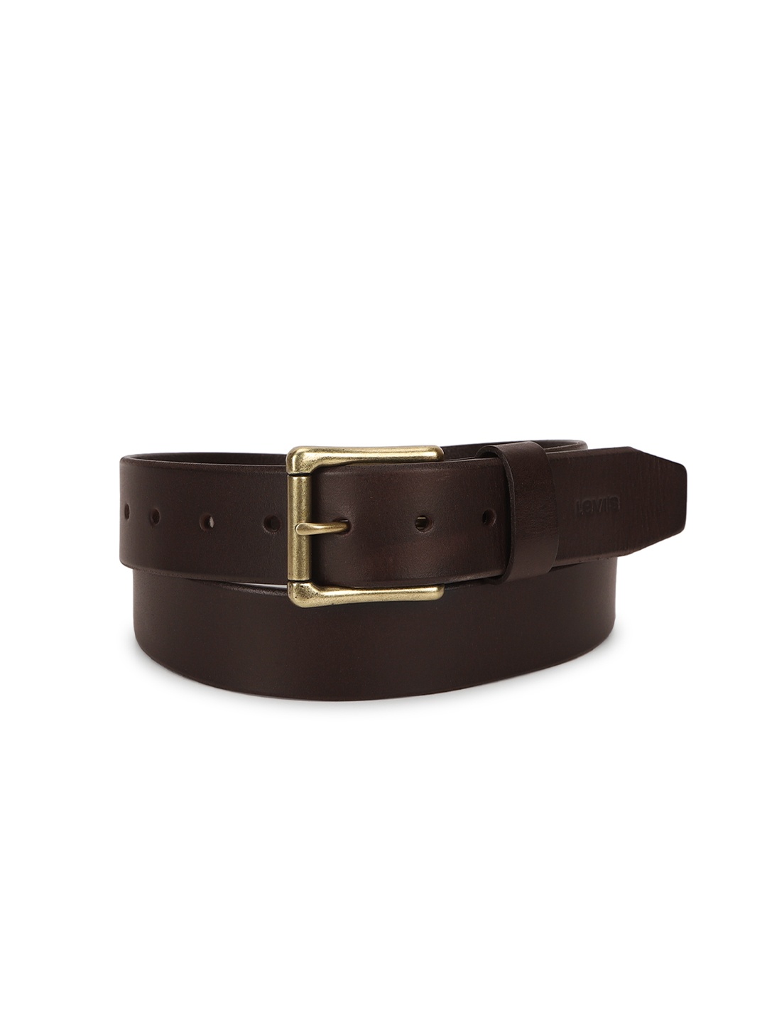 

Levis Men Slim Leather Belt, Brown