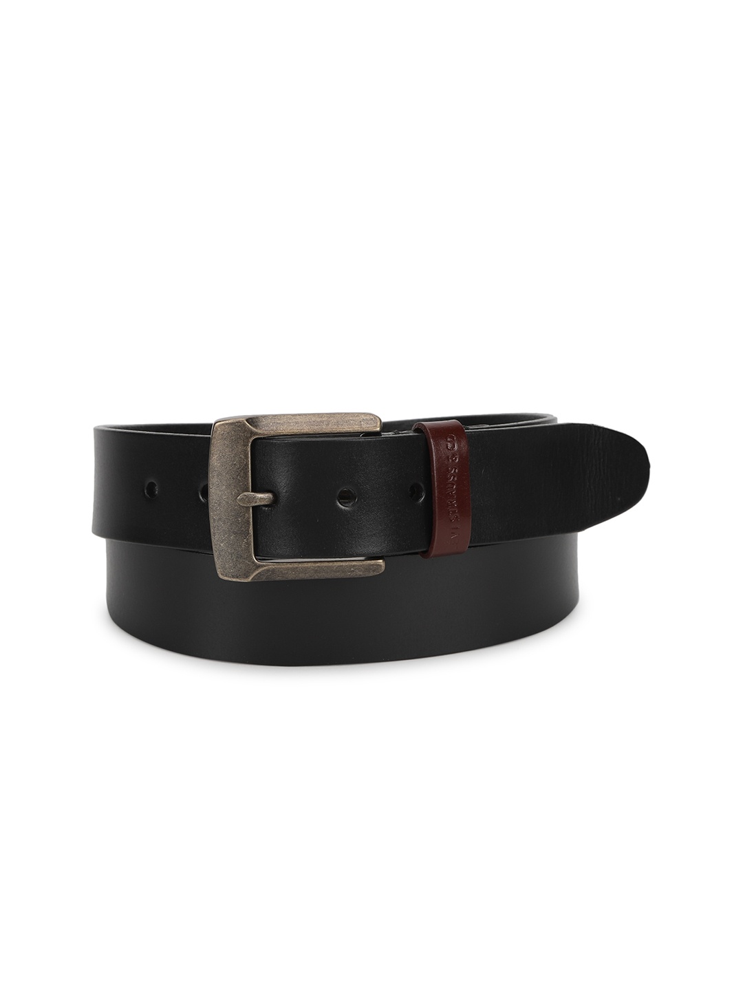 

Levis Men Slim Leather Belt, Black