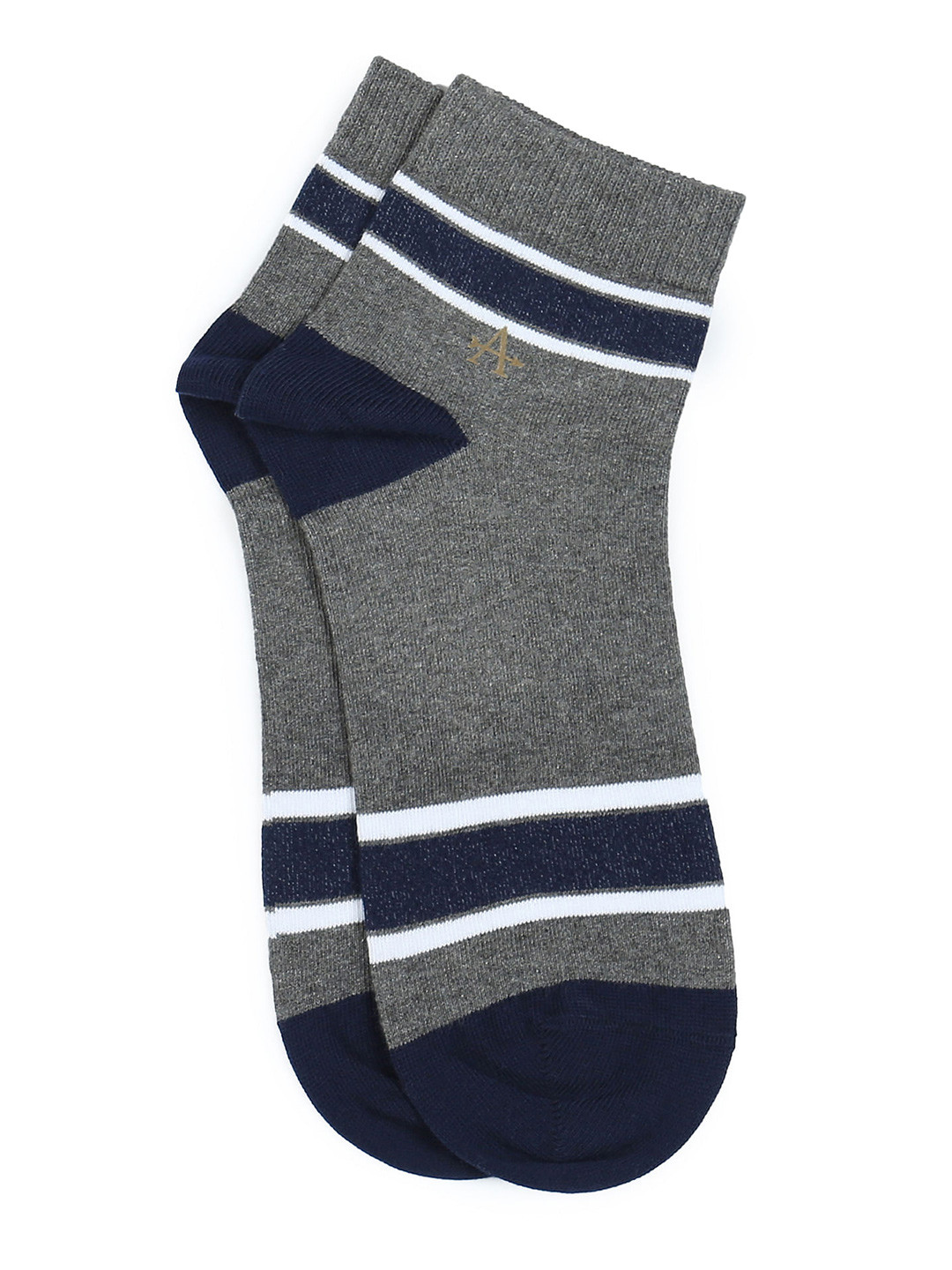 

Arrow Pure Cotton Ankle Length Socks, Grey