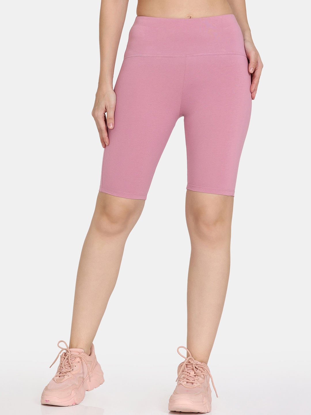 

Zelocity by Zivame Women Mid-Rise Sports Shorts, Purple